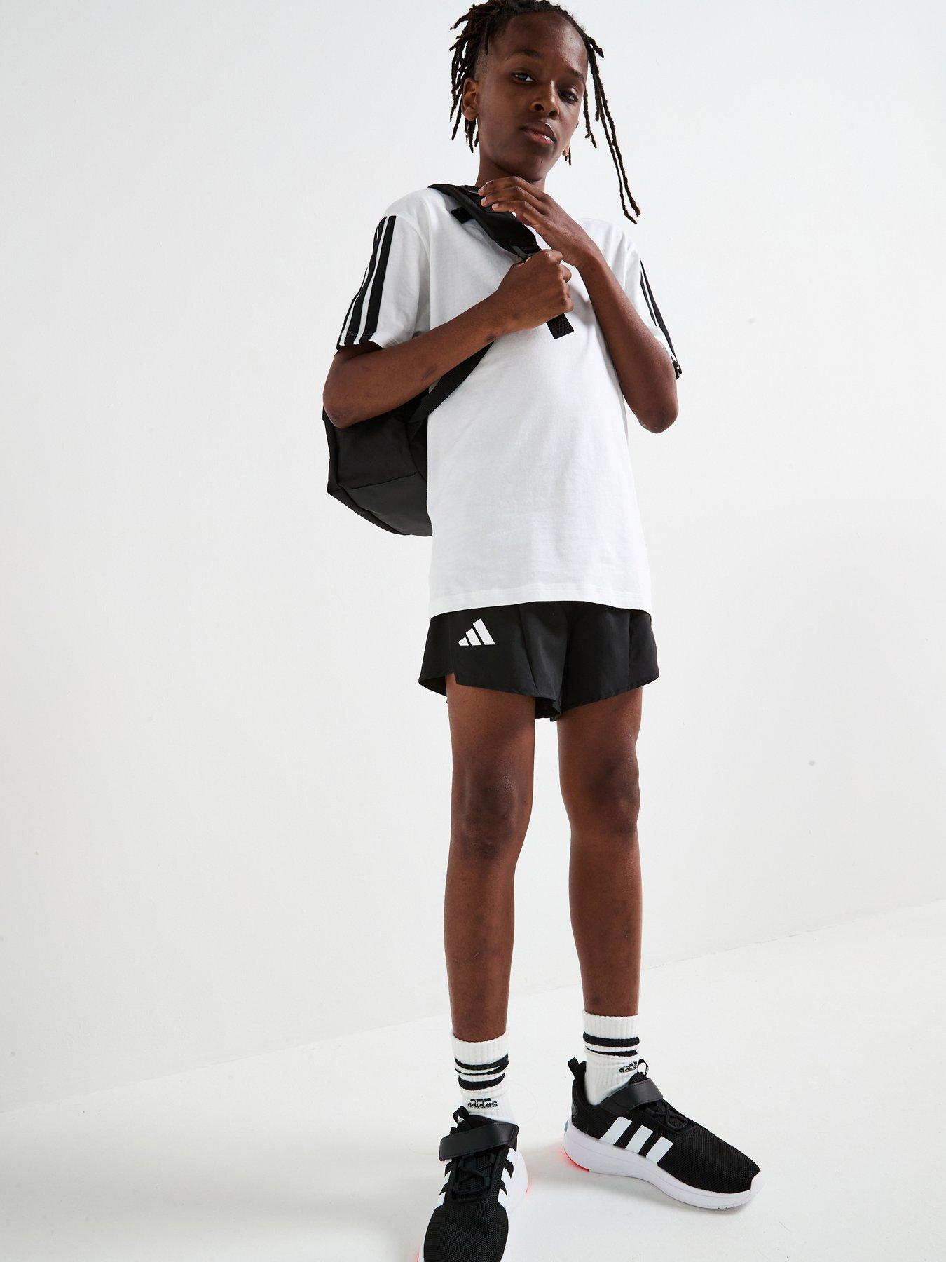 adidas Junior Boys Training Team Shorts - Black/White