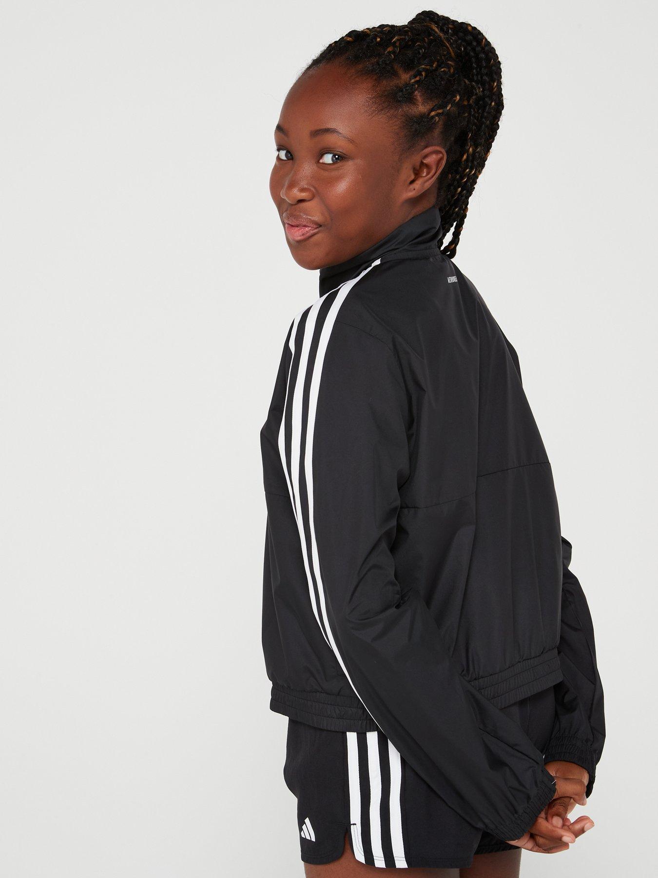 Image 2 of 5 of adidas Junior Girls Train Essentials 3 Stripe J - Black