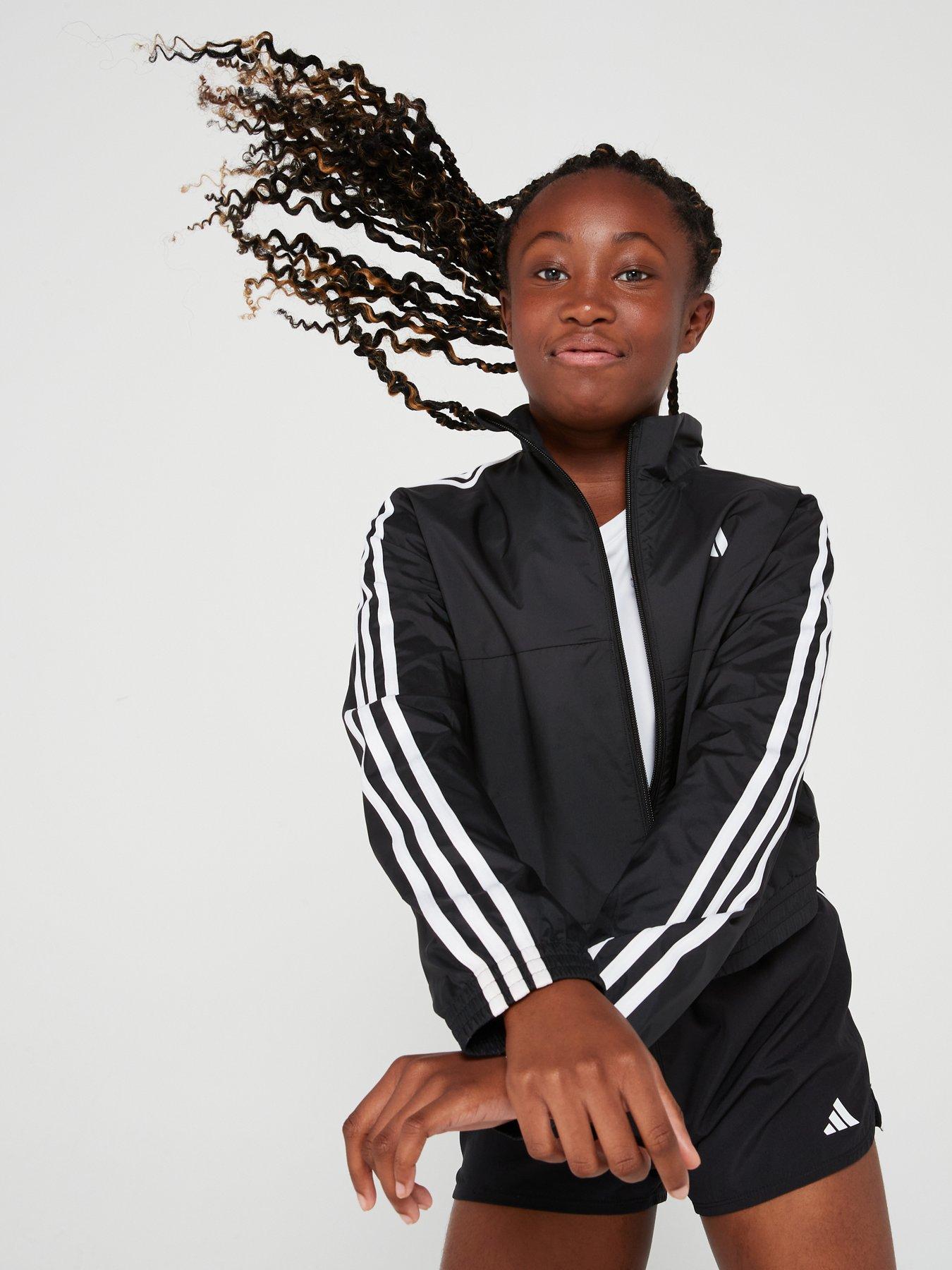Image 4 of 5 of adidas Junior Girls Train Essentials 3 Stripe J - Black