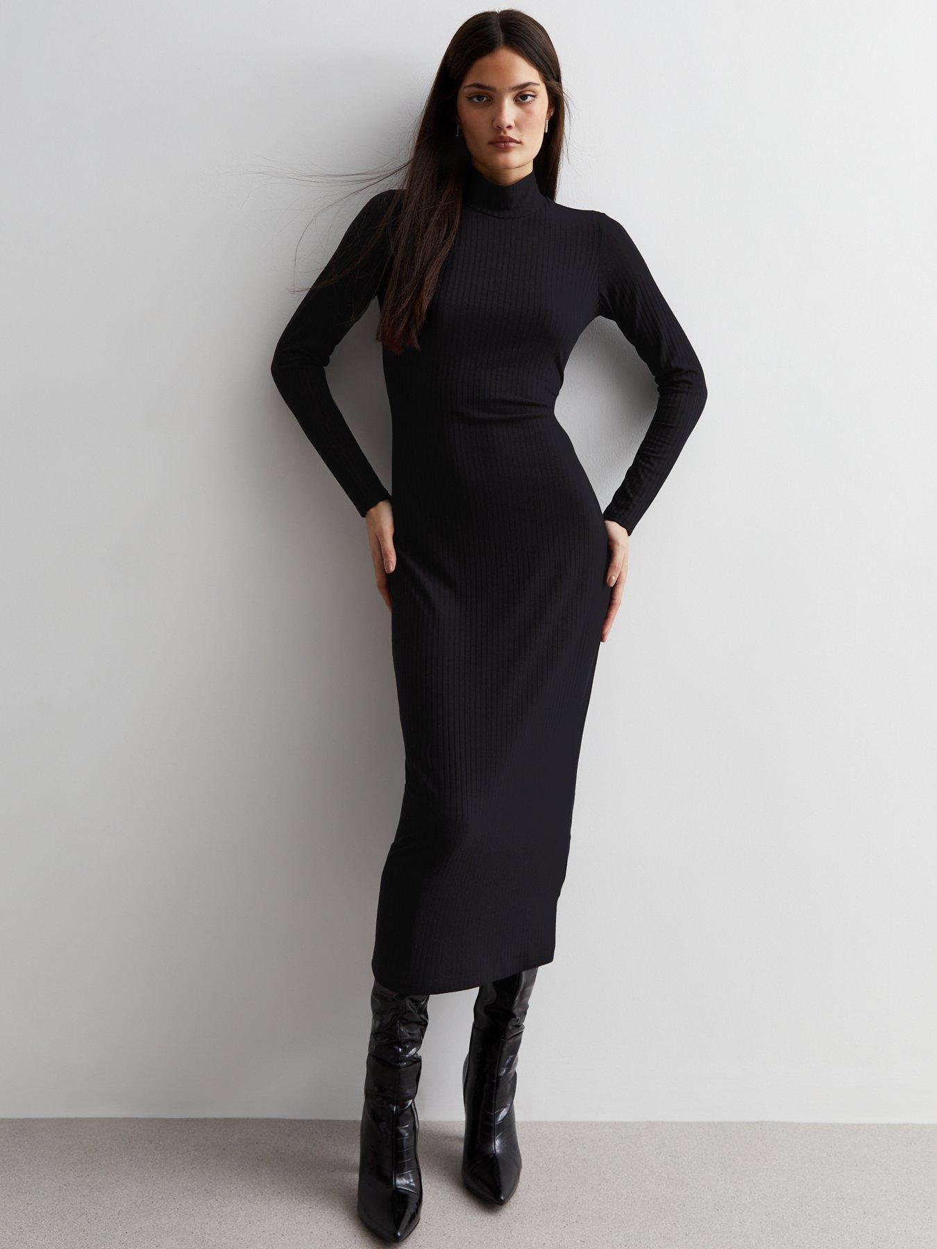 Black dress hotsell new look sale