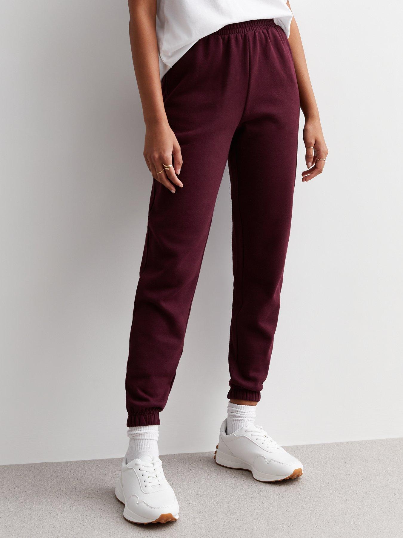 Burgundy best sale sweatpants womens