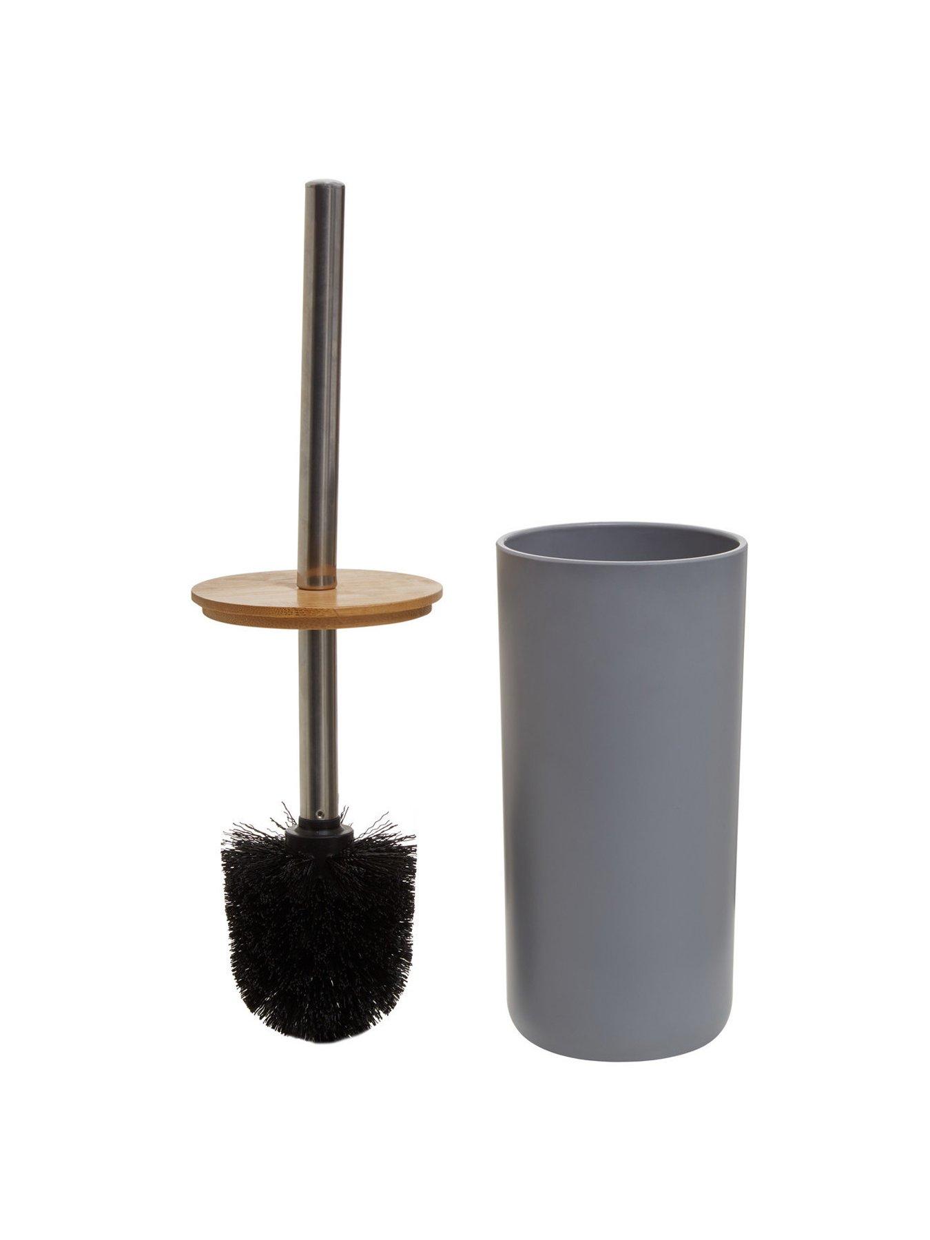 Premier Housewares Canyon Grey Toilet Brush Holder very.co.uk