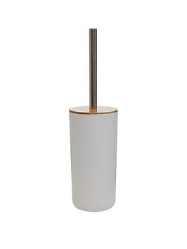 Product photograph of Premier Housewares Canyon White Toilet Brush Holder from very.co.uk