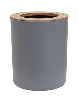 Product photograph of Premier Housewares Canyon Grey Dust Bin from very.co.uk