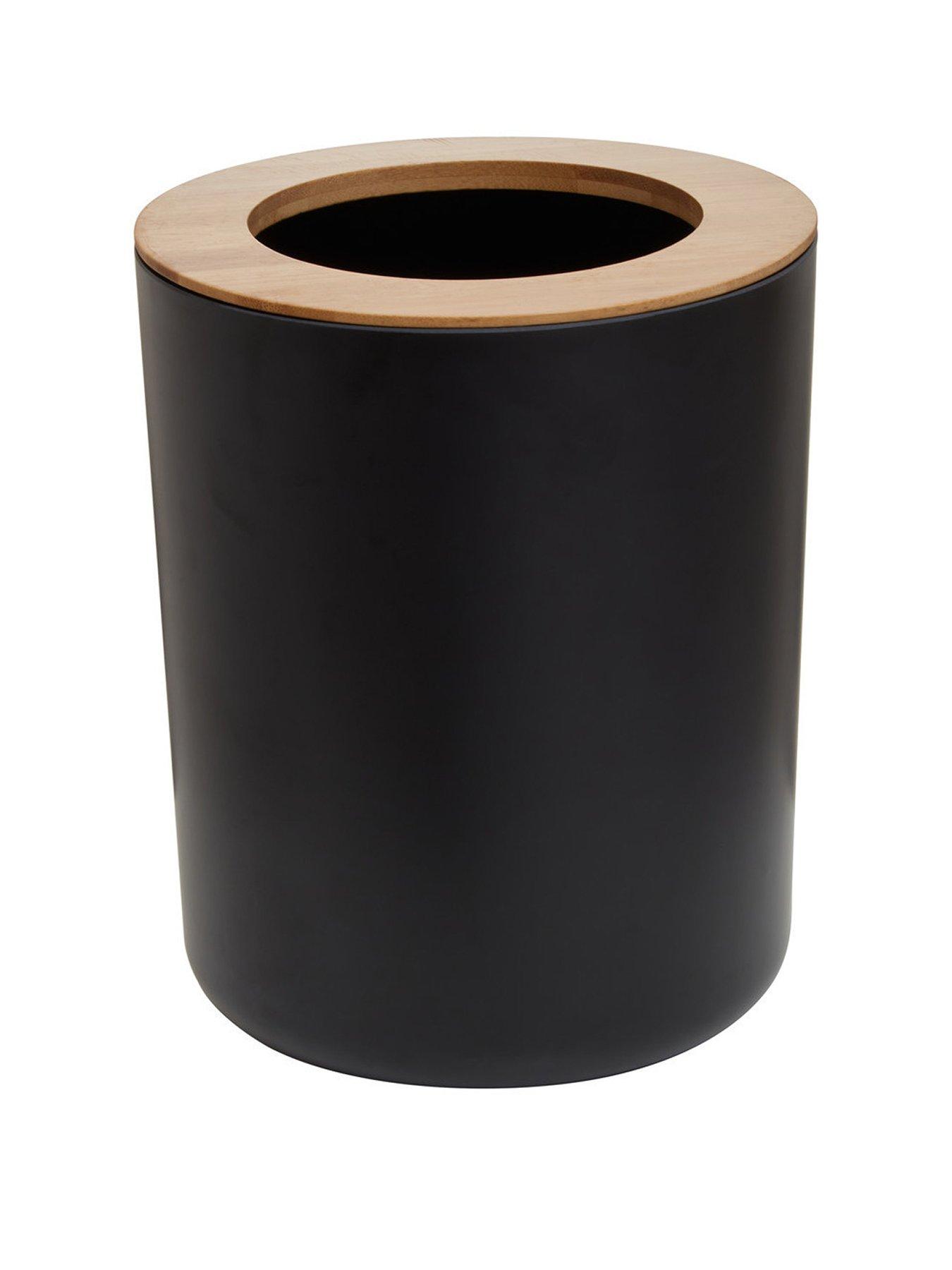 Product photograph of Premier Housewares Canyon Black Dust Bin from very.co.uk