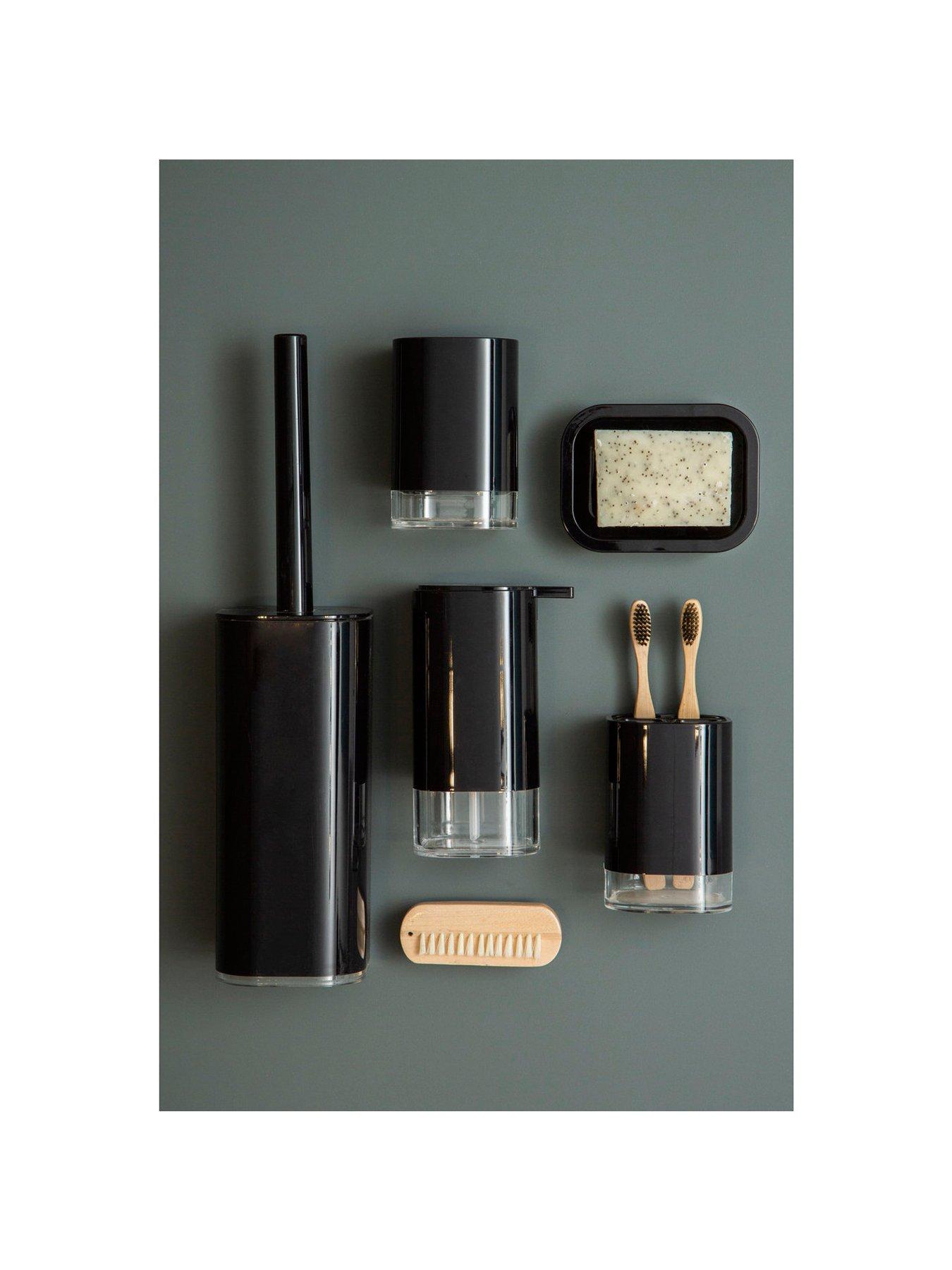Image 4 of 5 of Premier Housewares Ando Black Acrylic Toothbrush Holder