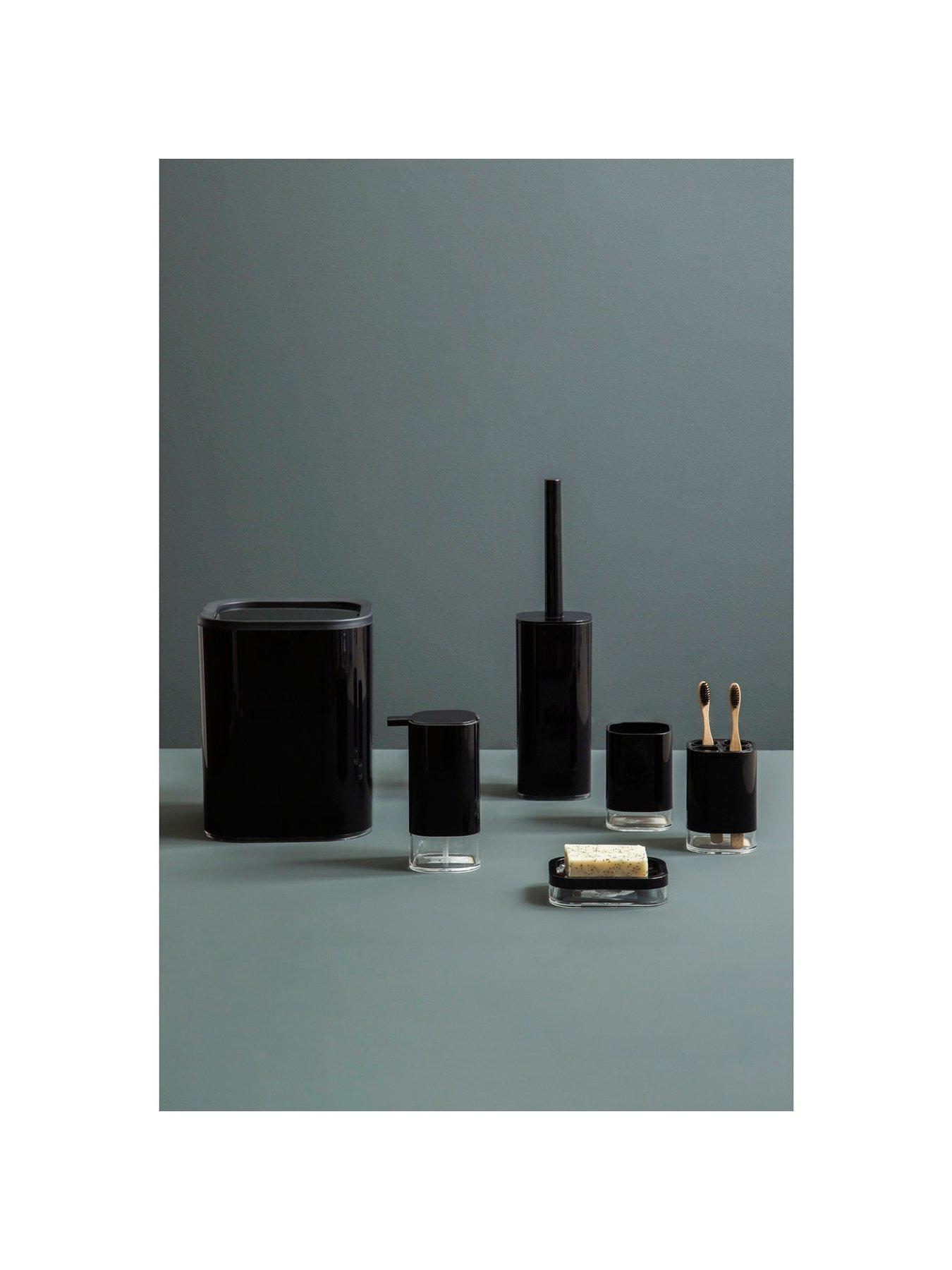 Image 5 of 5 of Premier Housewares Ando Black Acrylic Toothbrush Holder