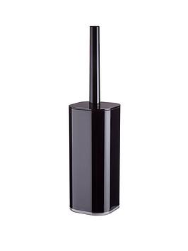 Product photograph of Premier Housewares Ando Black Acrylic Toilet Brush Holder from very.co.uk