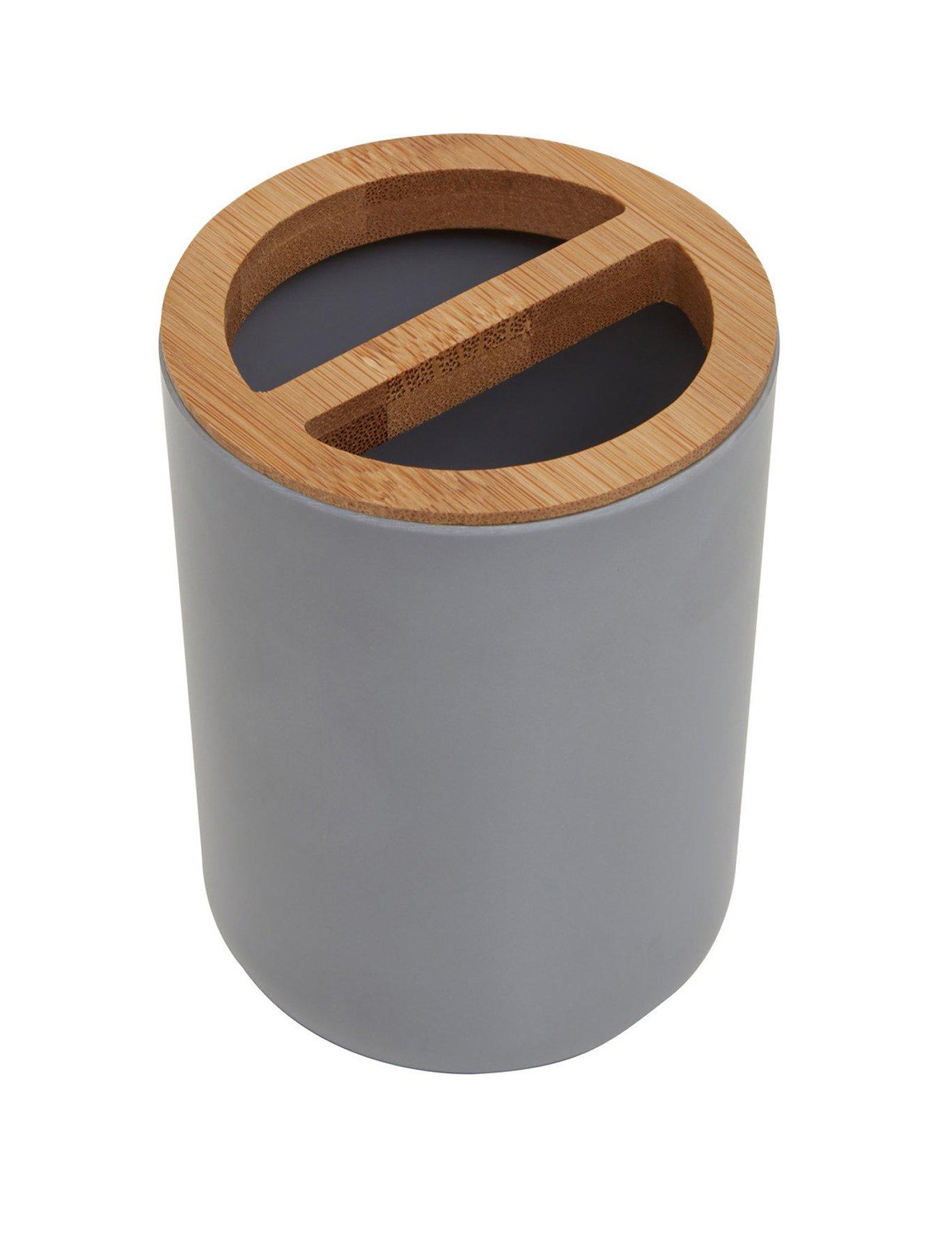 Product photograph of Premier Housewares Canyon Grey Toothbrush Holder from very.co.uk