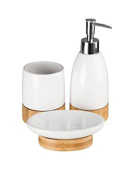 Product photograph of Premier Housewares Earth 3 Piece Bathroom Set from very.co.uk