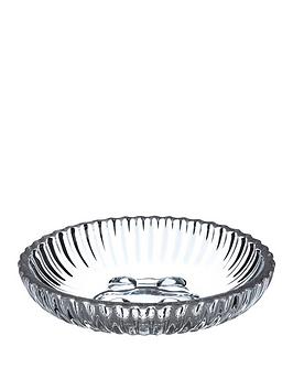 Product photograph of Premier Housewares Ticino Brittany Clear Glass Soap Dish from very.co.uk