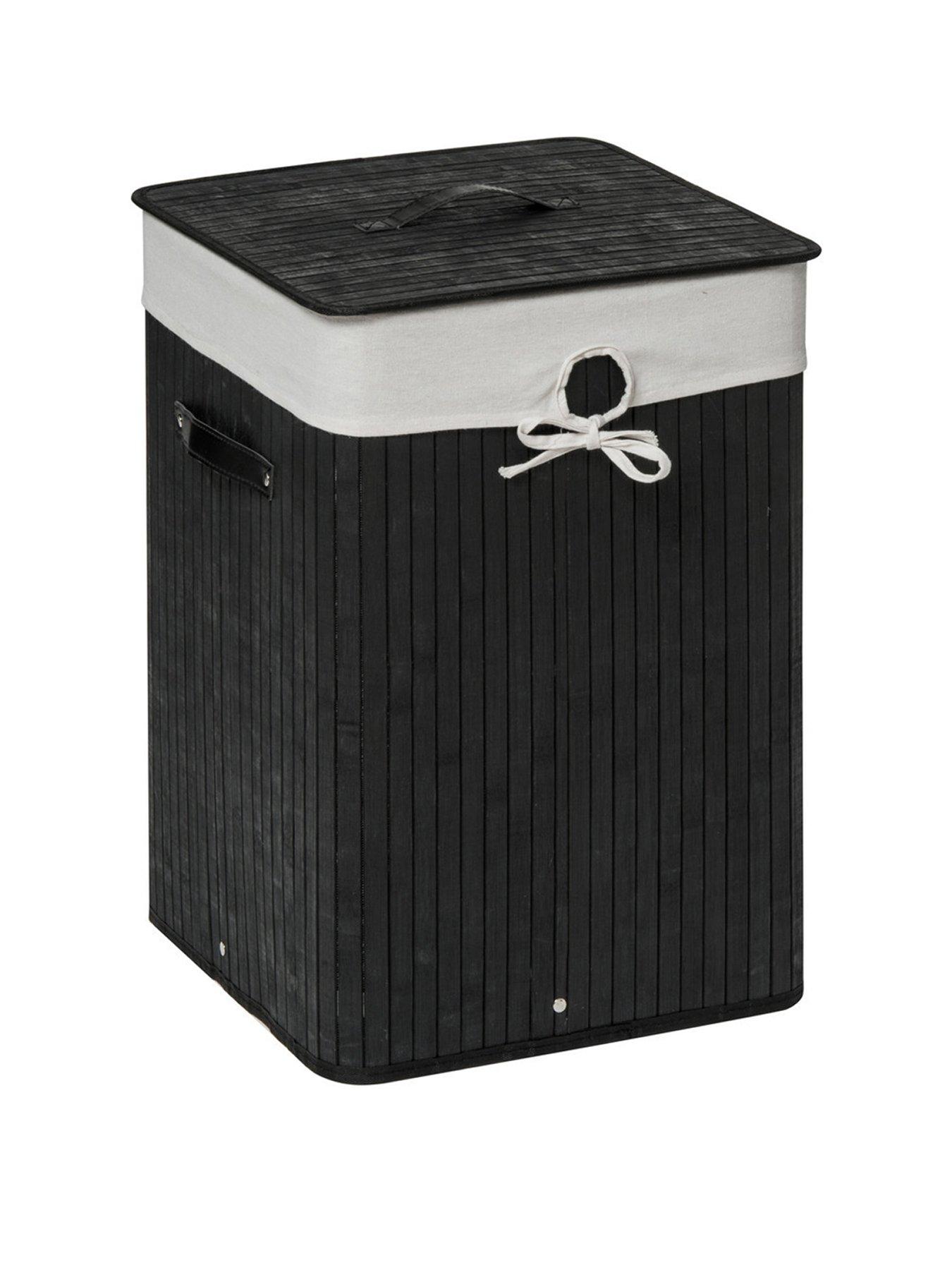 undefined Kankyo Black Square Laundry Hamper