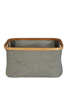 Product photograph of Premier Housewares Carrick Rectangular Storage Basket from very.co.uk