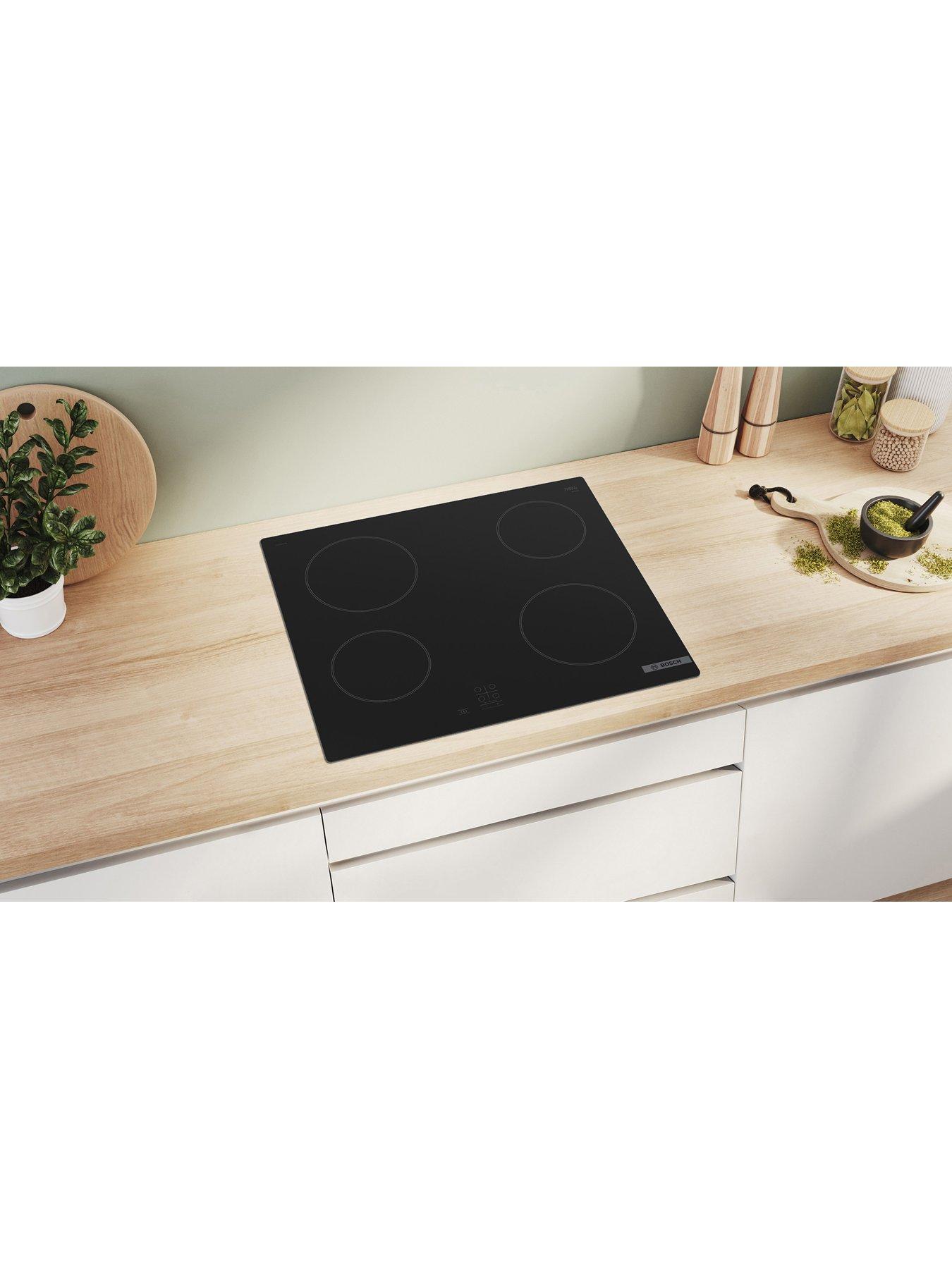 Image 3 of 6 of Bosch Series 2 PKE61RAA8B 60cm Ceramic Hob, Touch Control, 4 Zones - Black