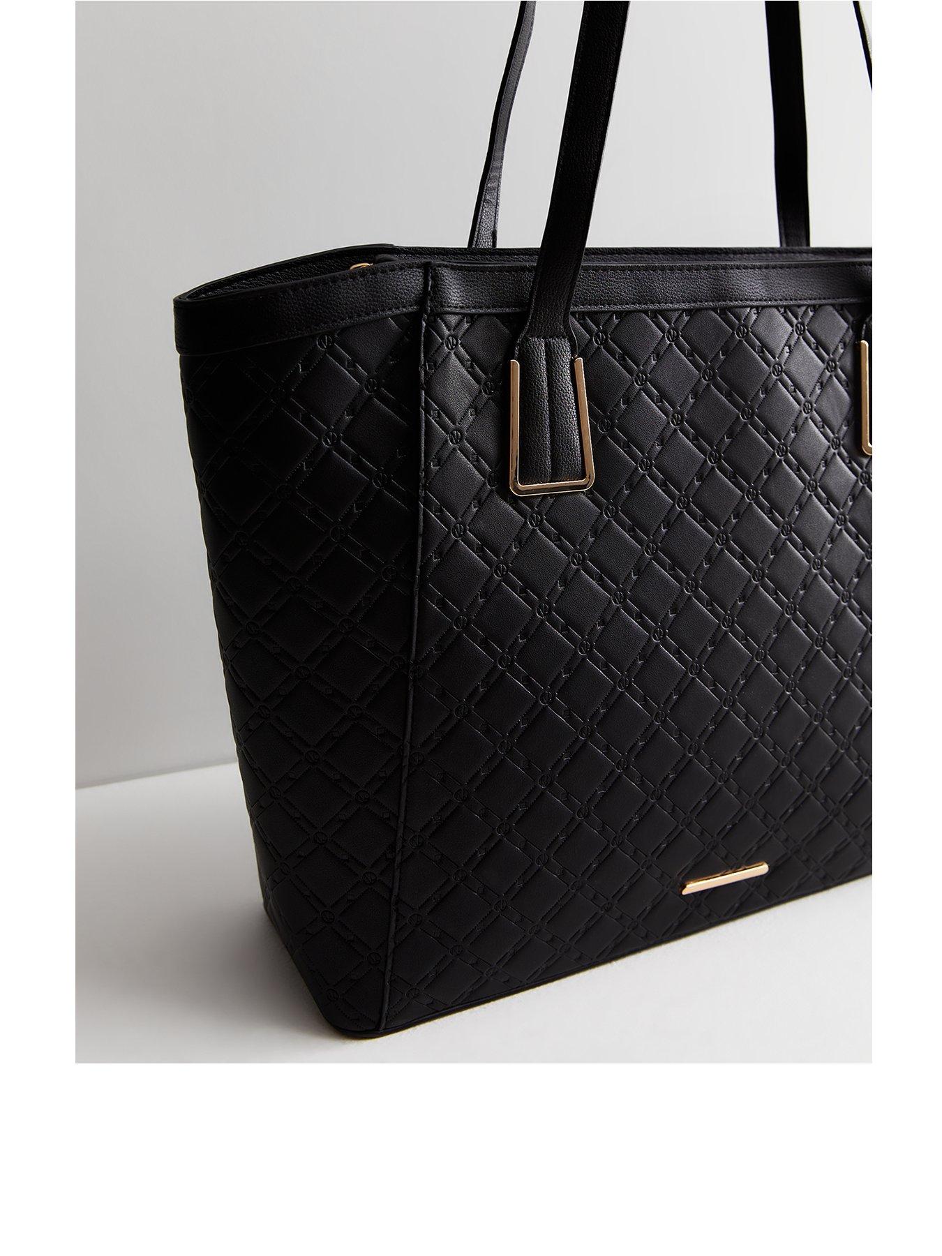 Black tote bag online new look