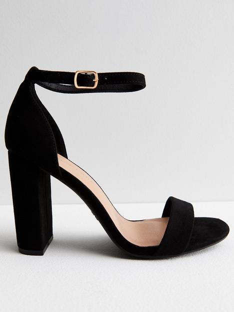 new-look-wide-fit-black-suedette-2-part-open-toe-block-heel-sandals
