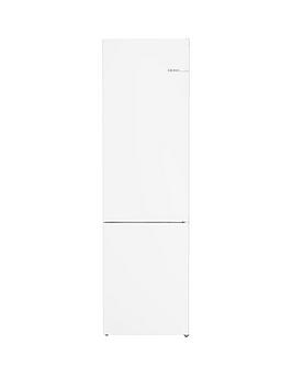 Product photograph of Bosch Series 4 Kgn392wdfg 60cm Wide Vitafresh No Frost Fridge Freezer - White from very.co.uk