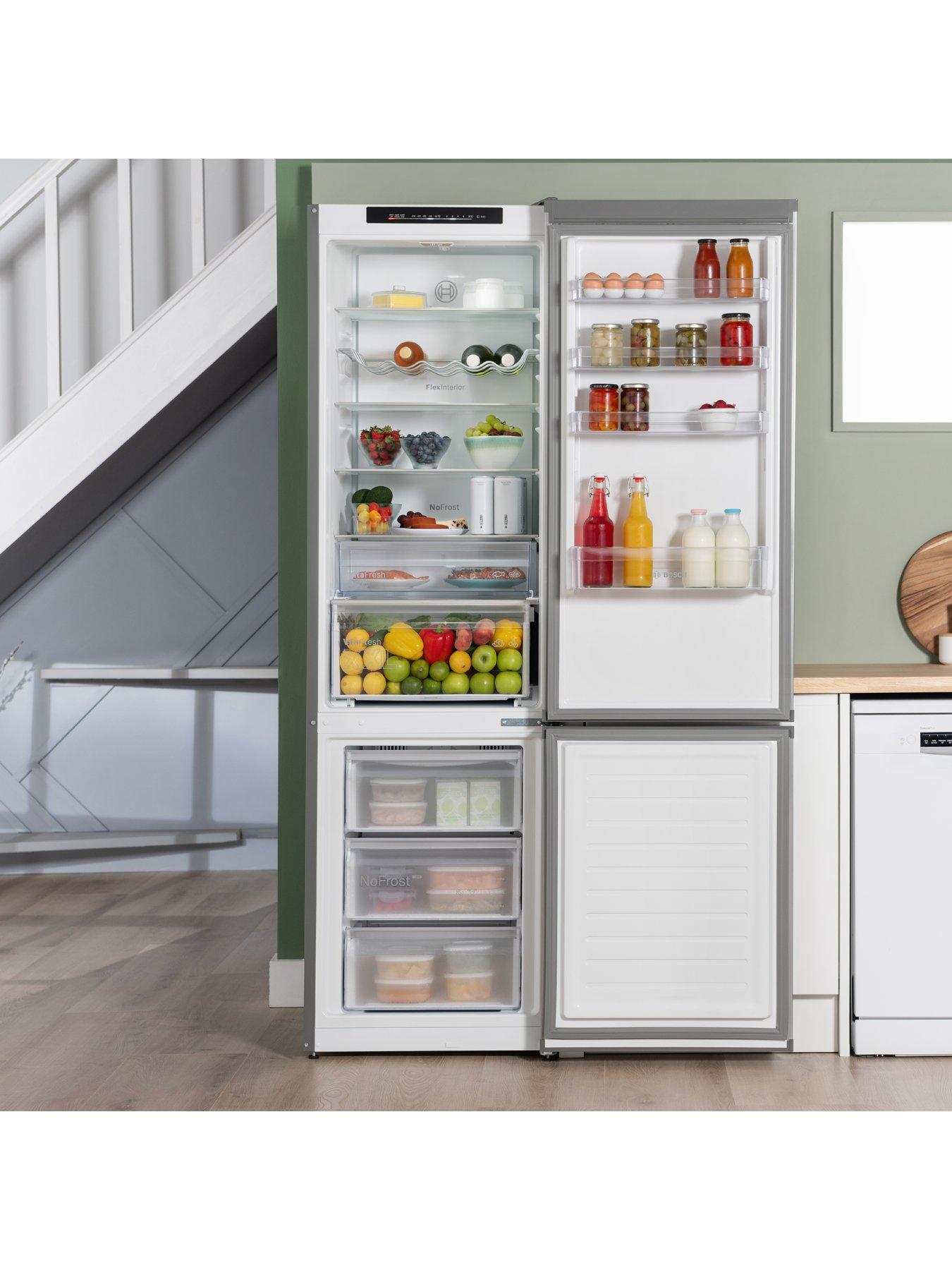 Image 2 of 7 of Bosch Series 4 KGN392LDFG 203cm 70/30, Frost Free Fridge Freezer - Silver - D Rated