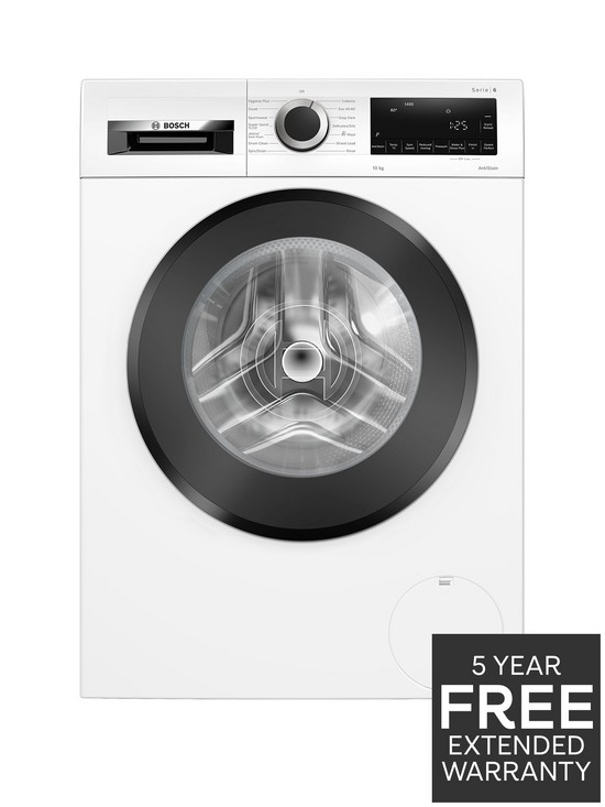 front image of bosch-series-6-wgg25402gb-10kg-load-1400rpm-spin-freestanding-washing-machine-white