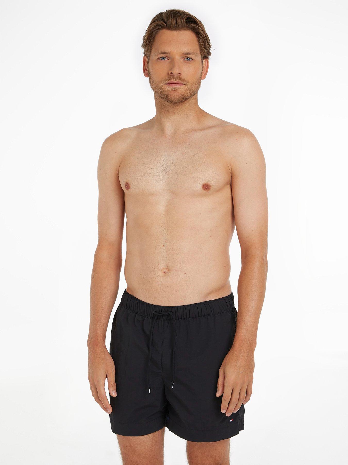 Black tommy best sale hilfiger swim shorts