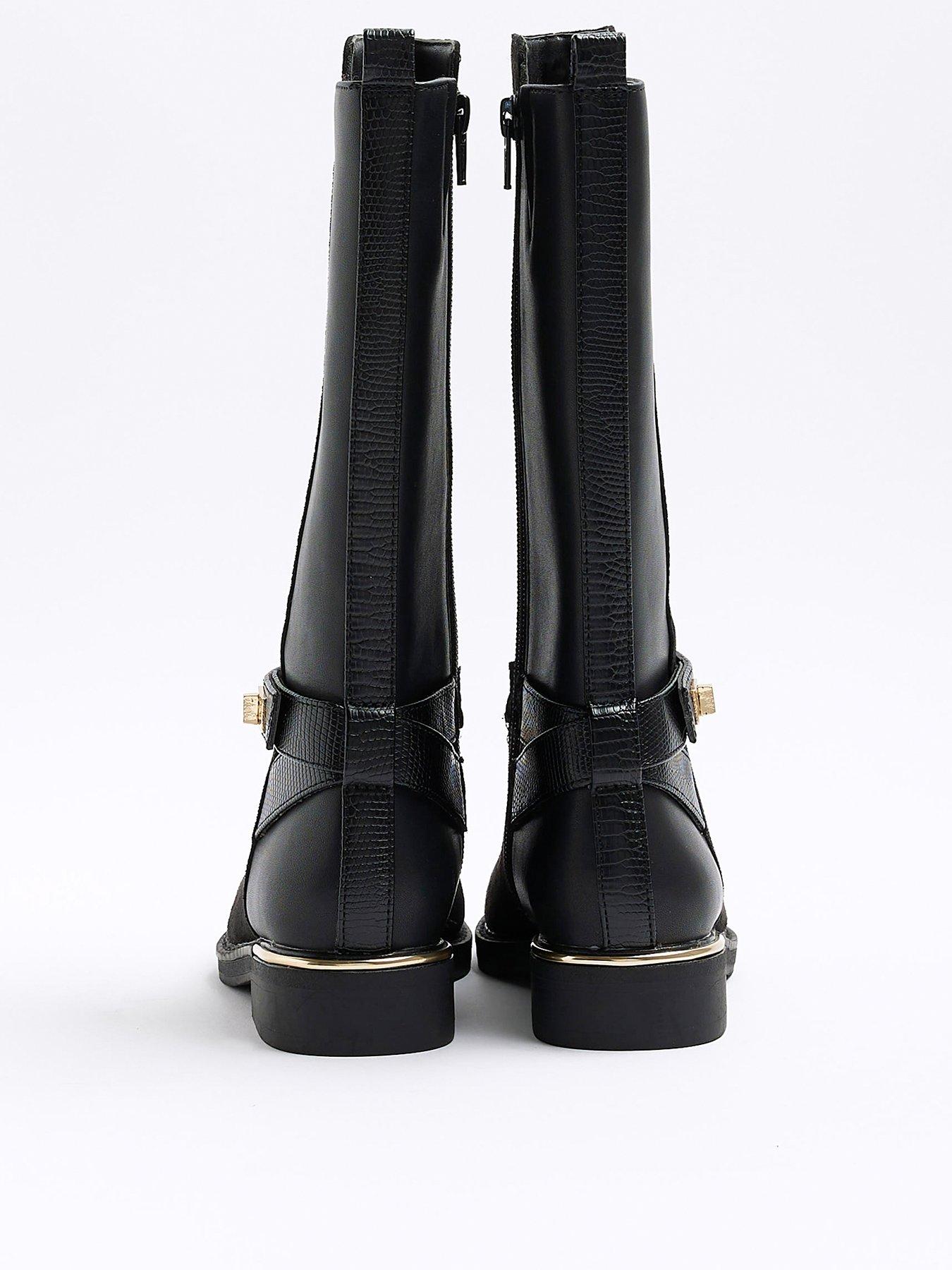 Black high boots for girls best sale