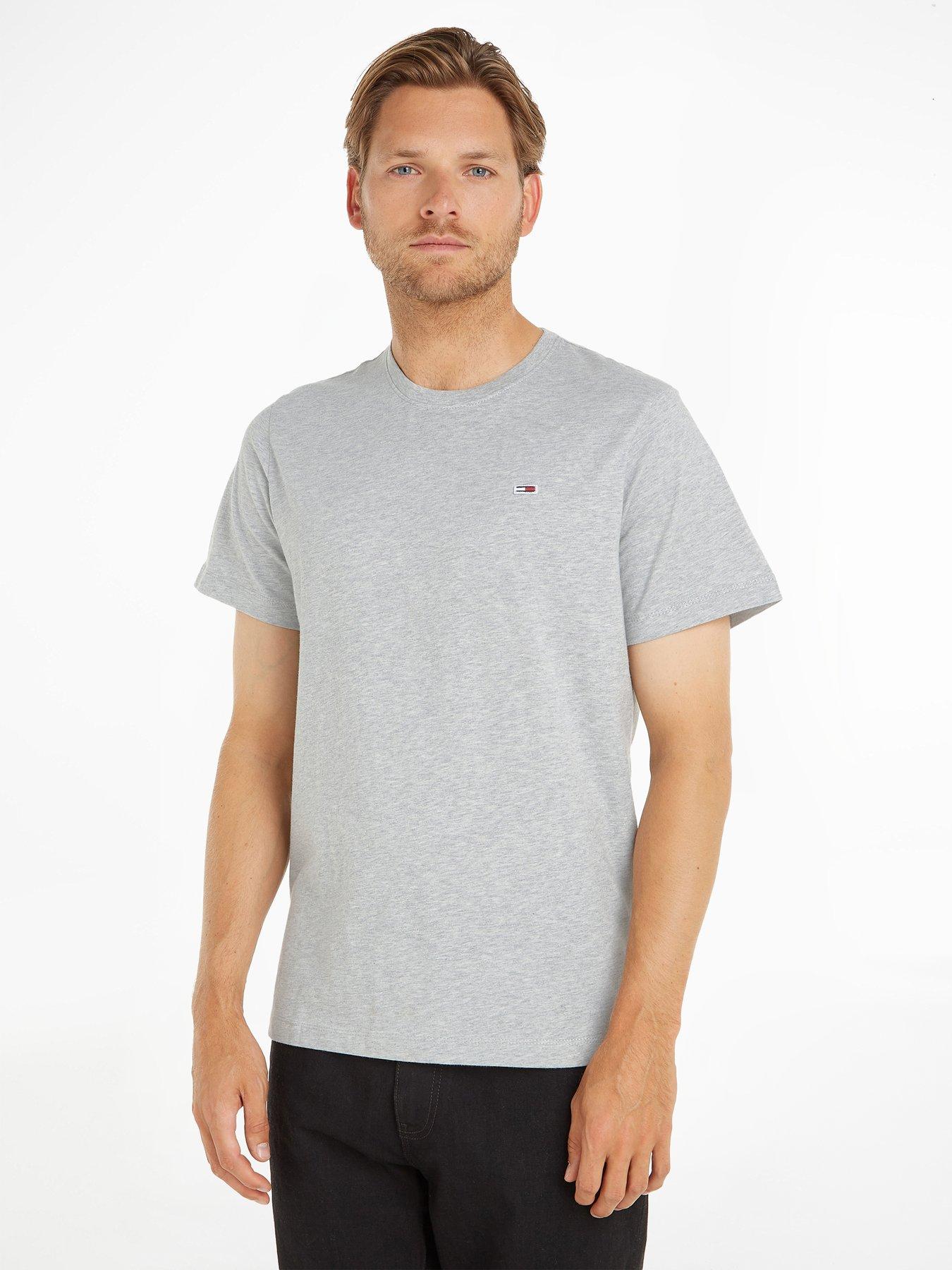 Tommy jeans grey store shirt