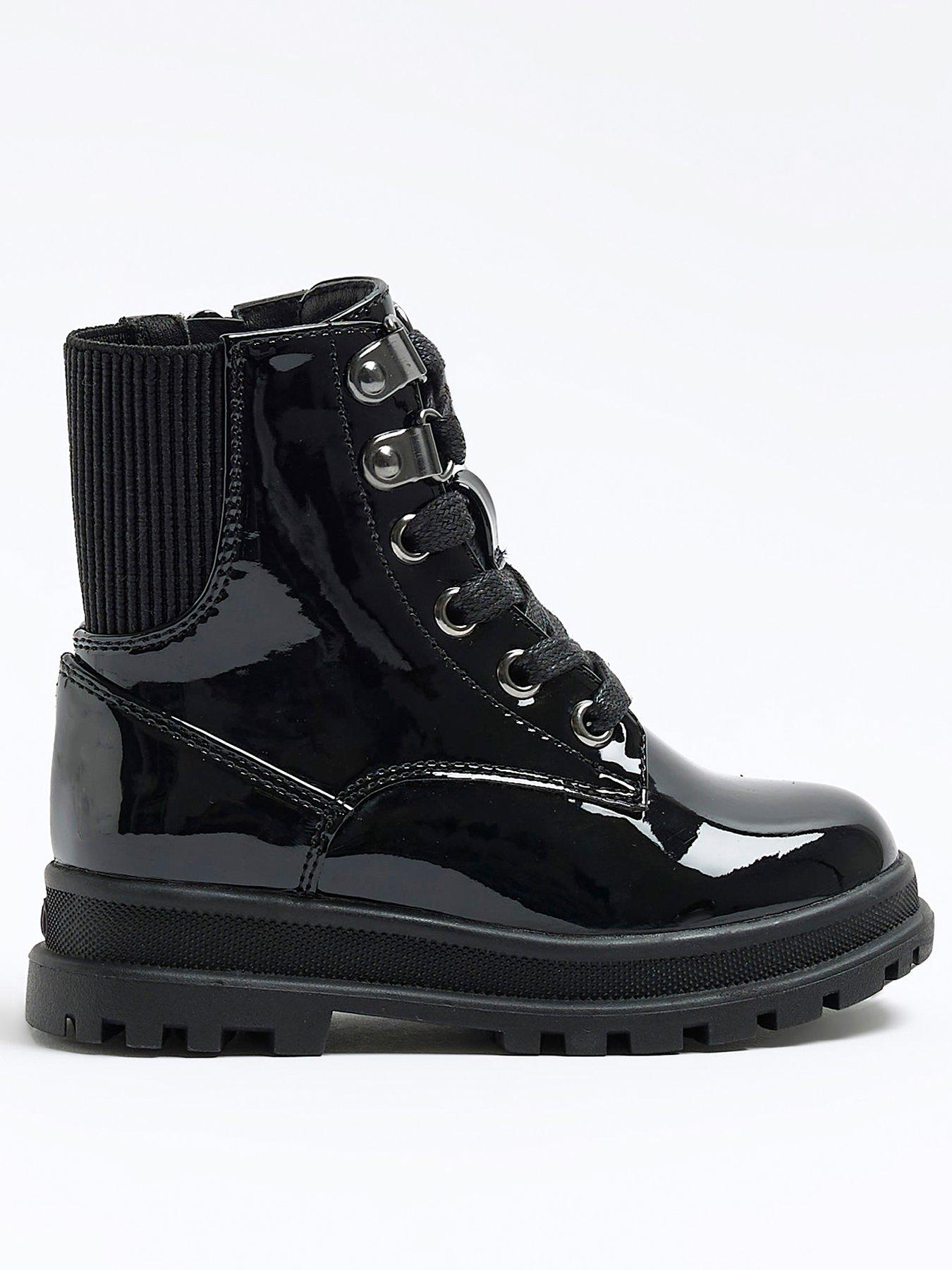 river island black boots sale