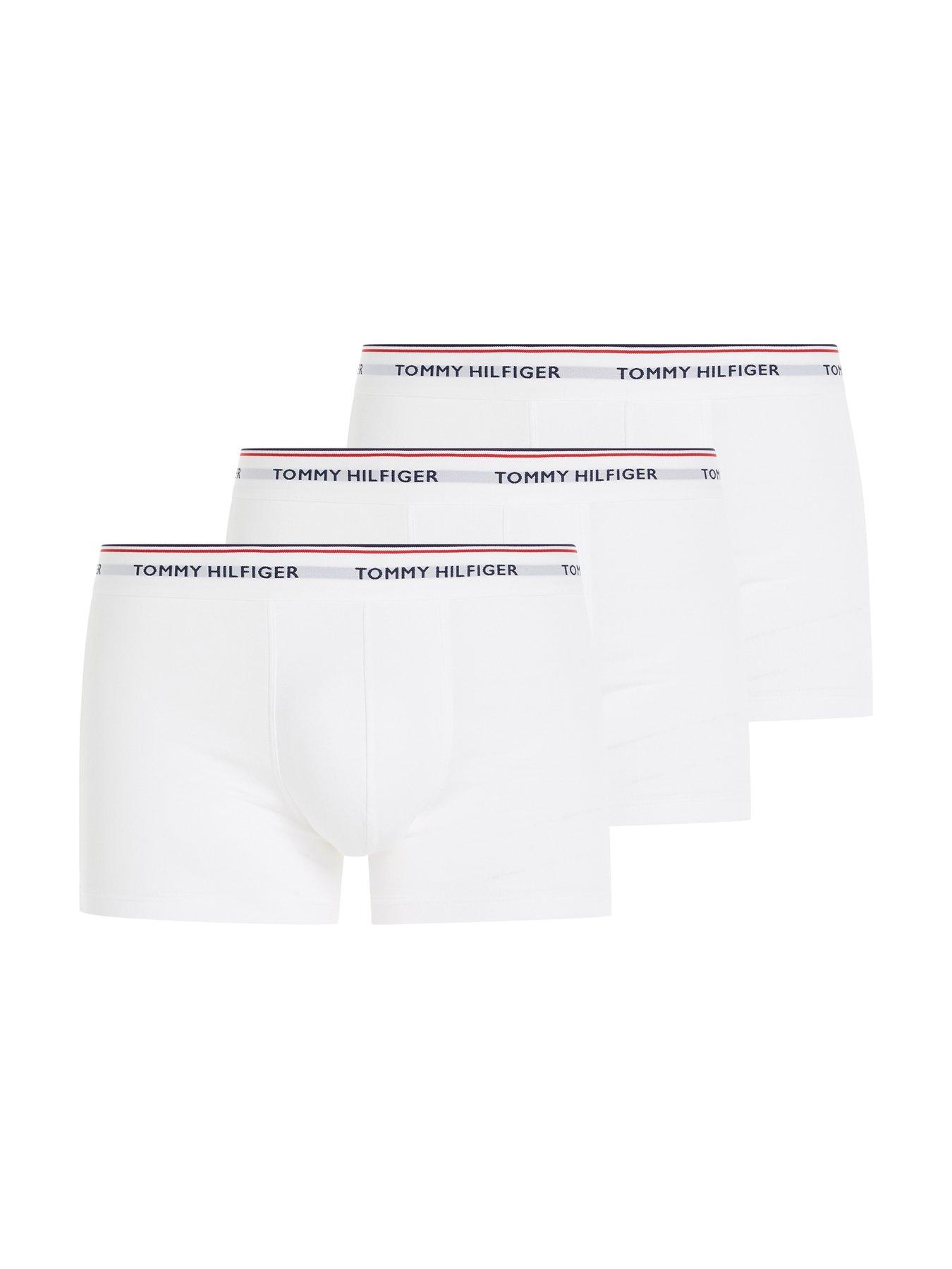 Tommy Hilfiger 3 Pack Trunks - White | very.co.uk