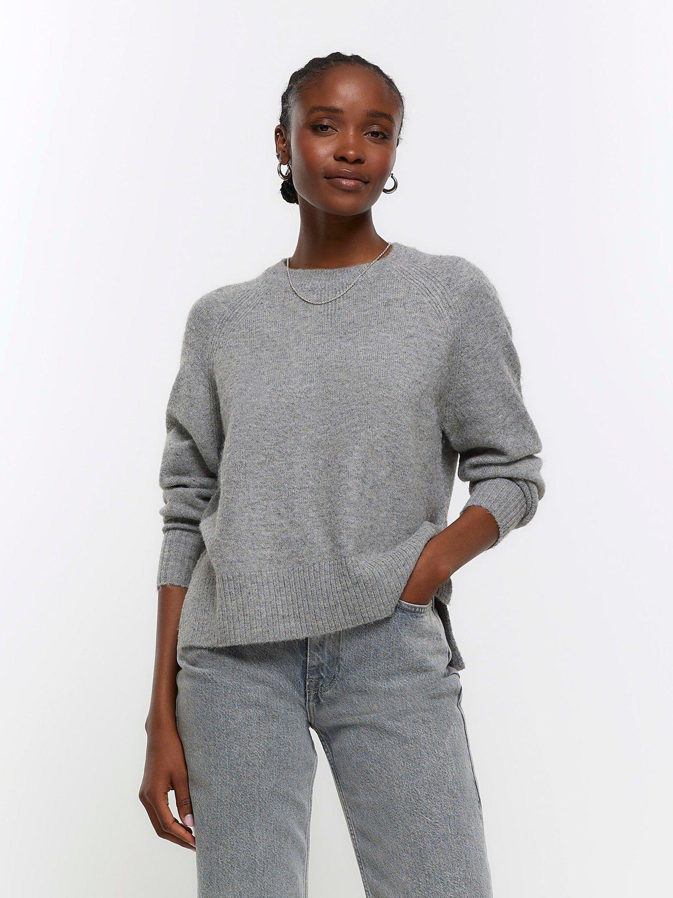 Oversized store grey jumper