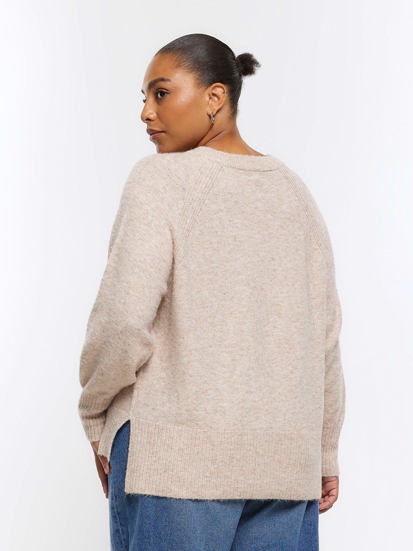 Oversized beige jumper sale