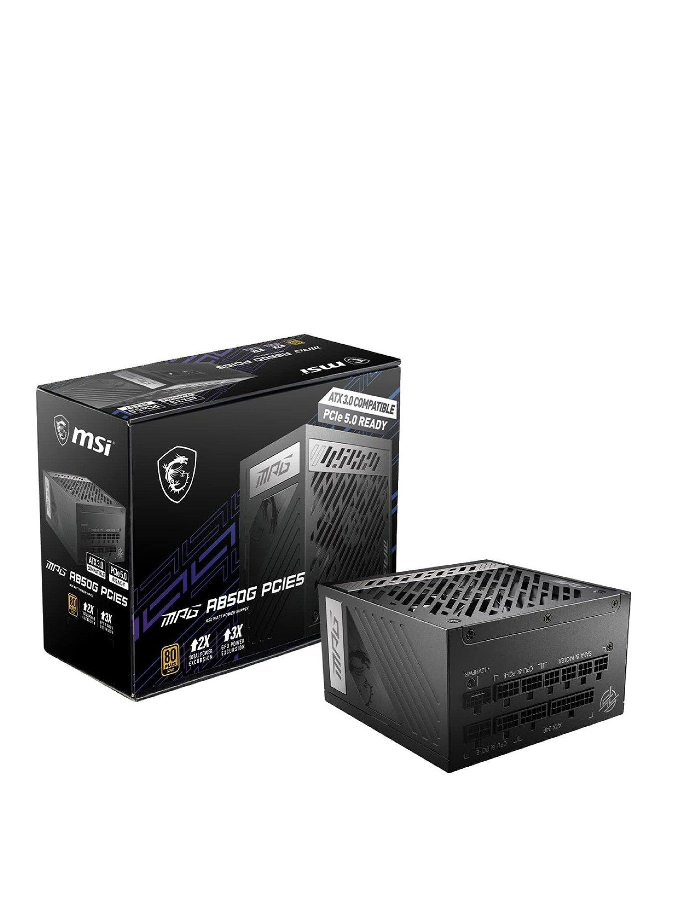 Power supply MSI MPG A850G PCIE5 Black 850 W 80 Plus Gold Modular