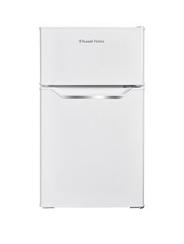 Product photograph of Russell Hobbs Rh48ucff2 48cm Wide Under-counter Fridge Freezer - White from very.co.uk