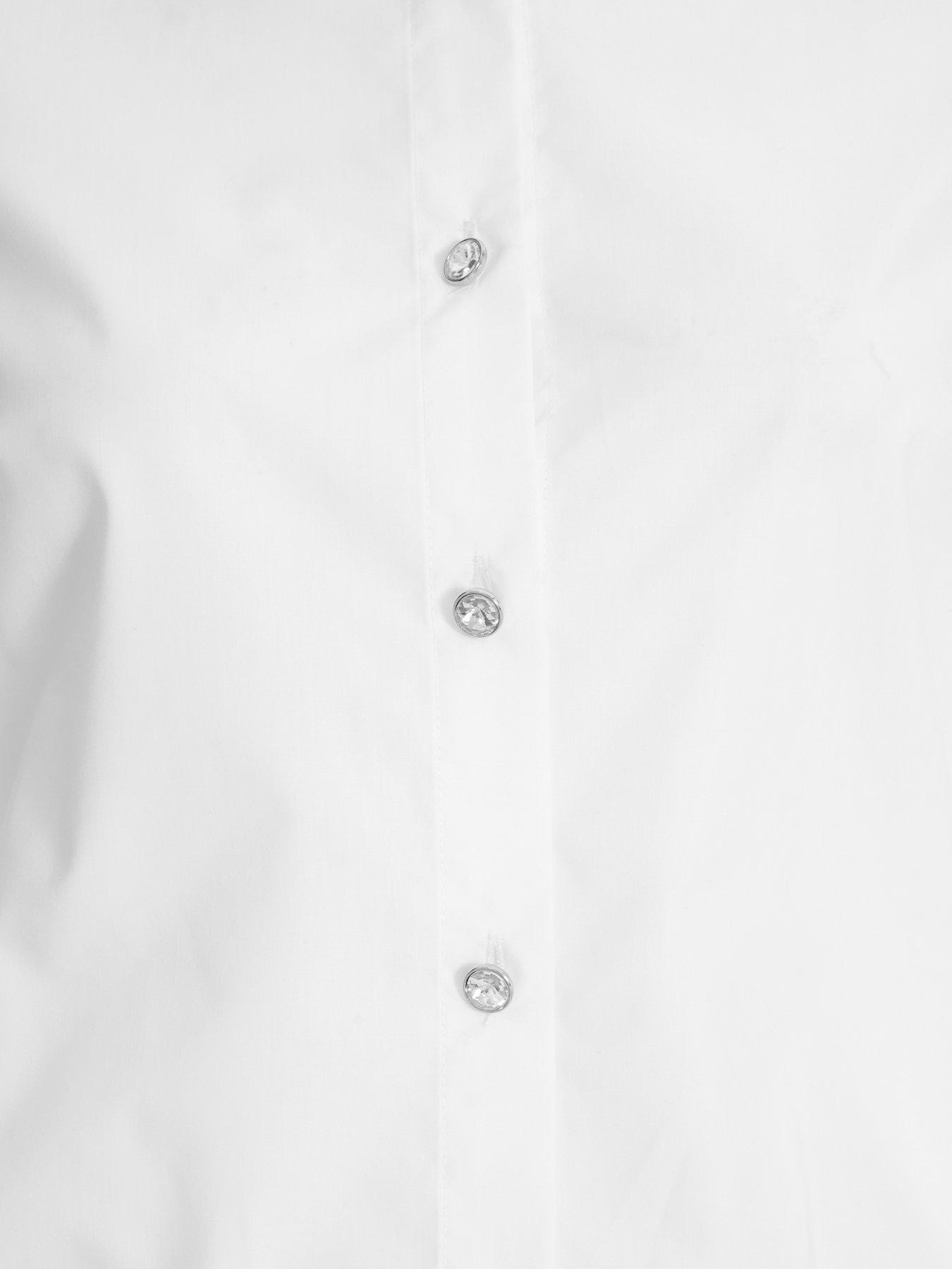 Image 6 of 6 of Quiz White Shirt Bodysuit