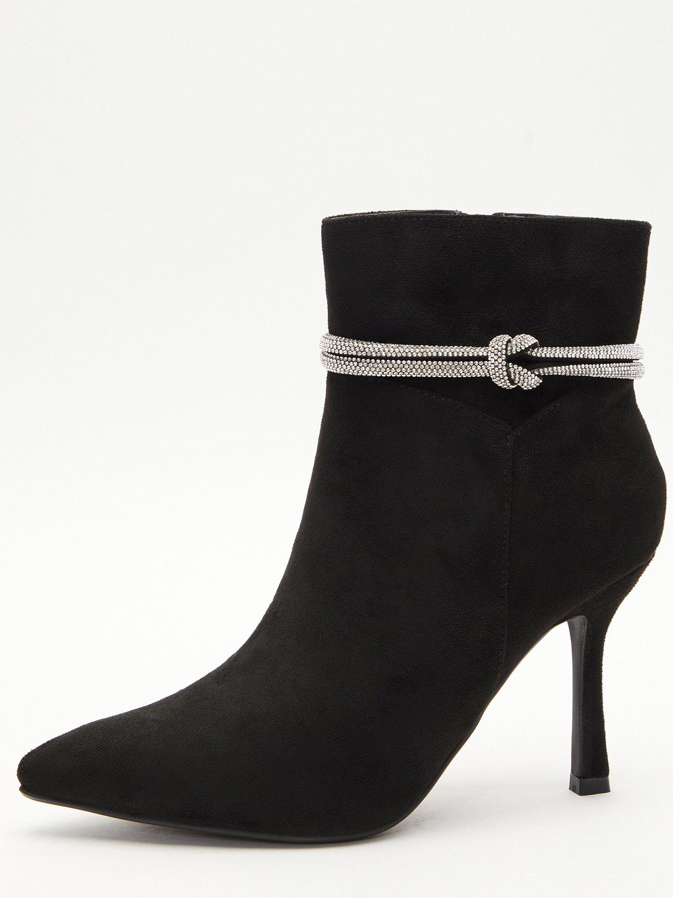 Diamante ankle boots clearance uk