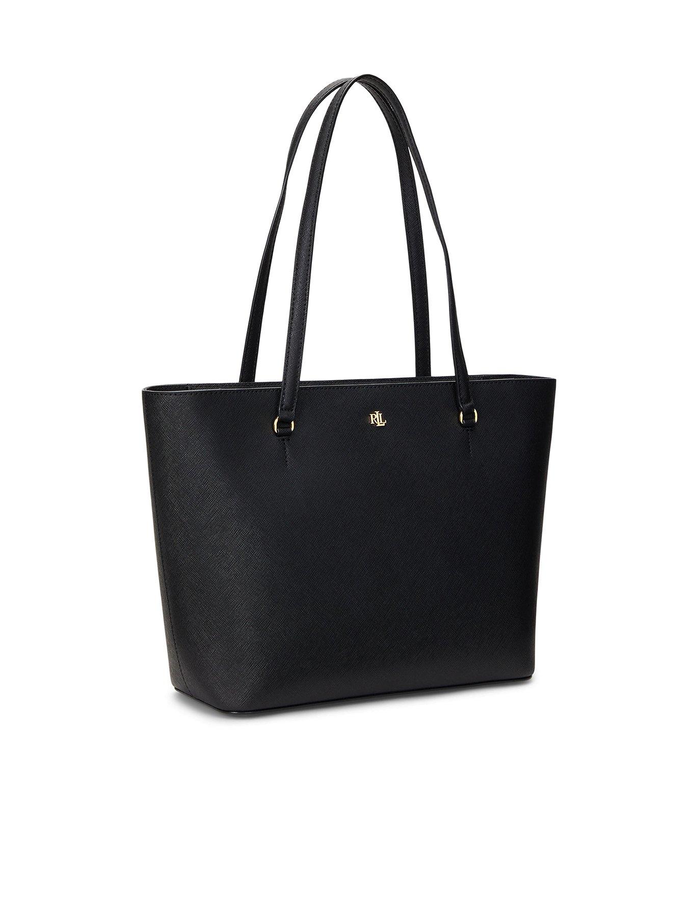 Lauren by Ralph Lauren Karly Shopper-Tote-Medium - Black | Very.co.uk