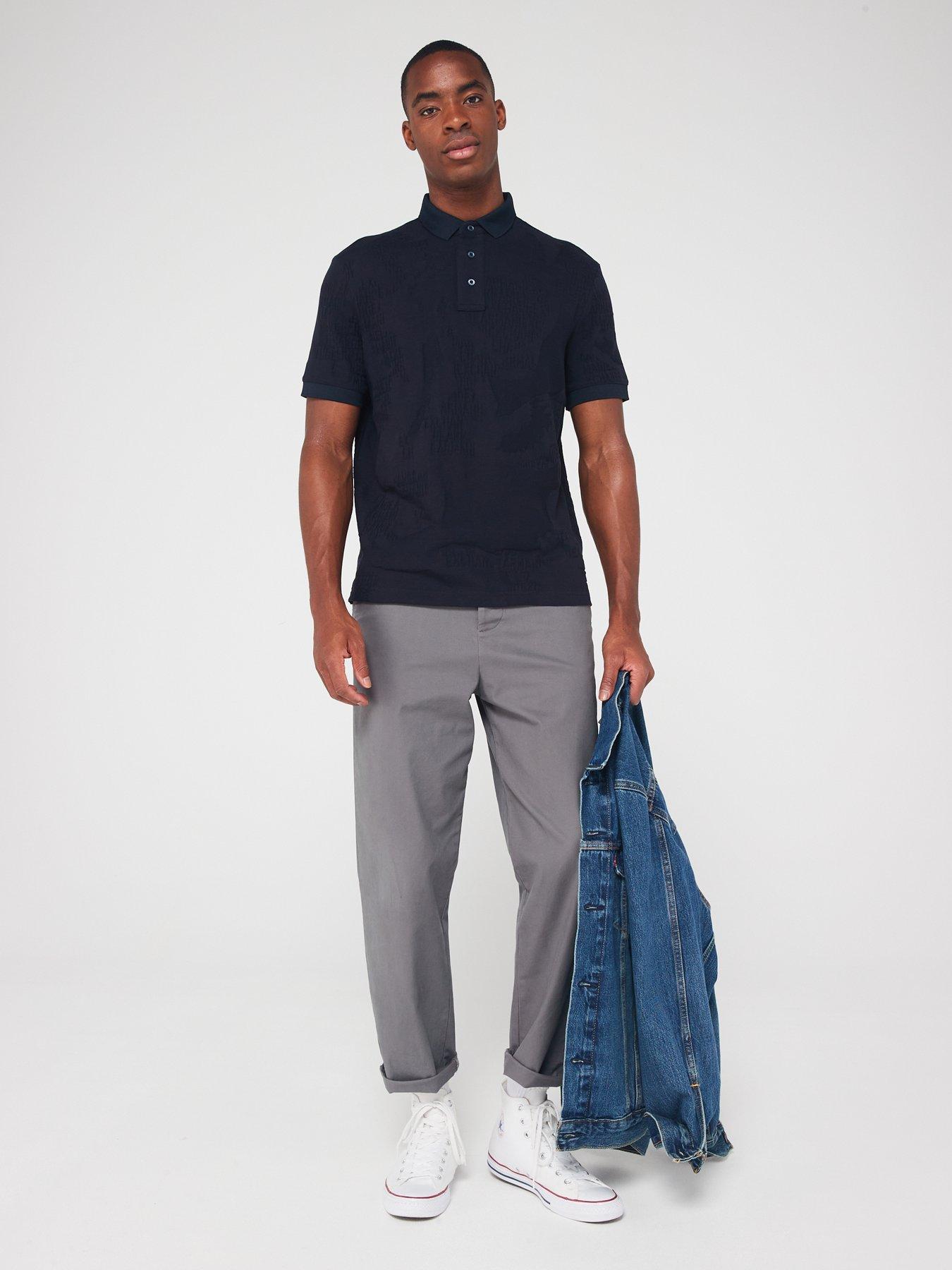 Image 5 of 5 of Armani Exchange Camo Jacquard Polo Shirt