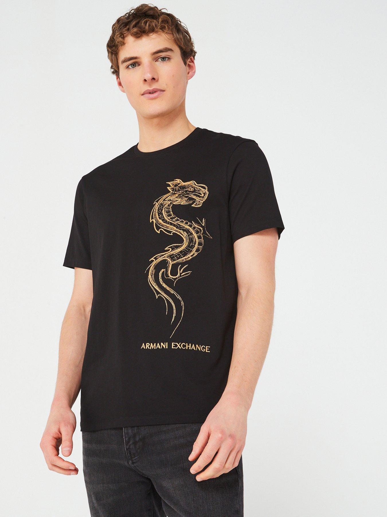 Armani Exchange Dragon Logo T shirt very