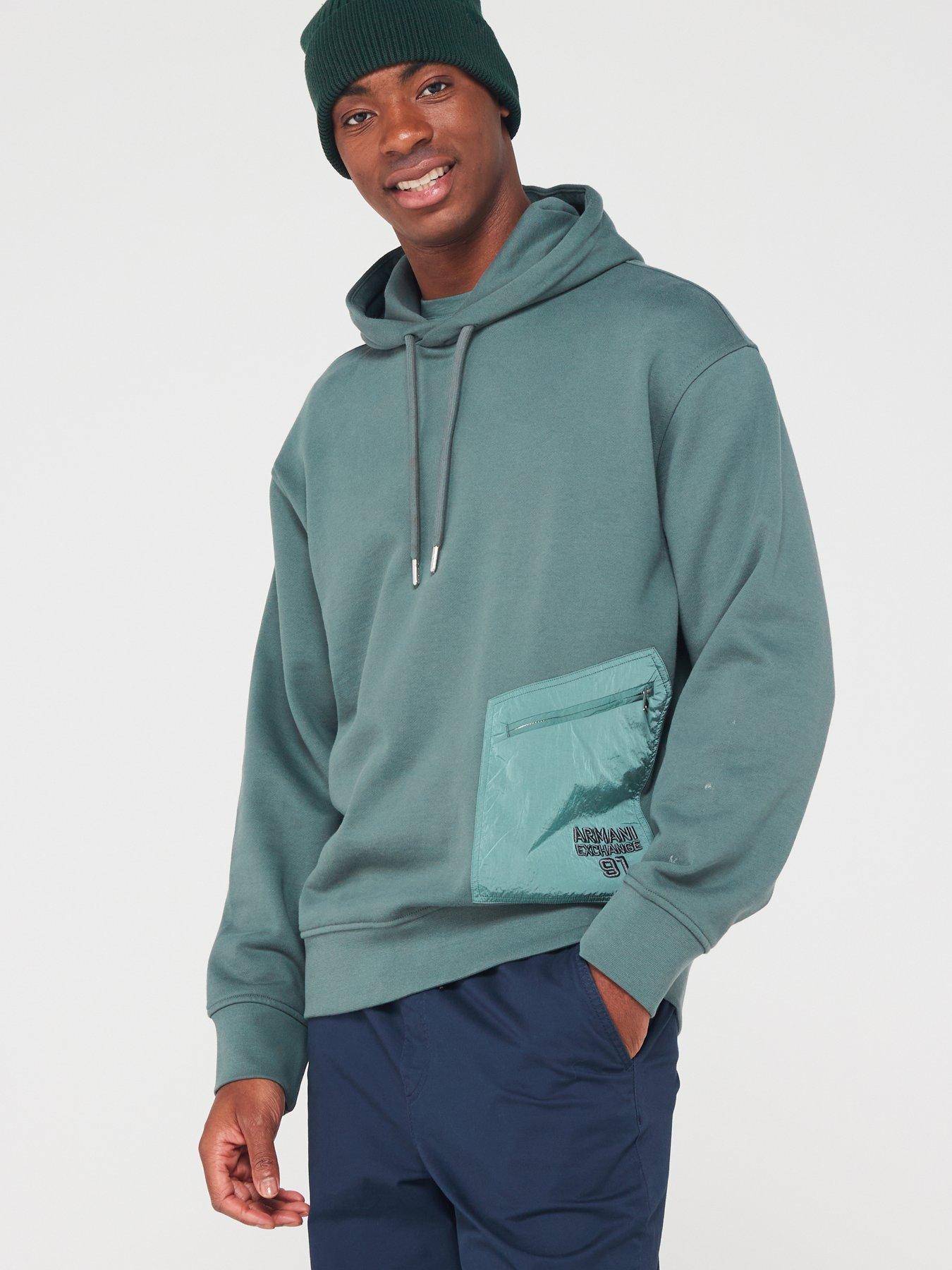 Armani Exchange Geometric Overhead Hoodie Very