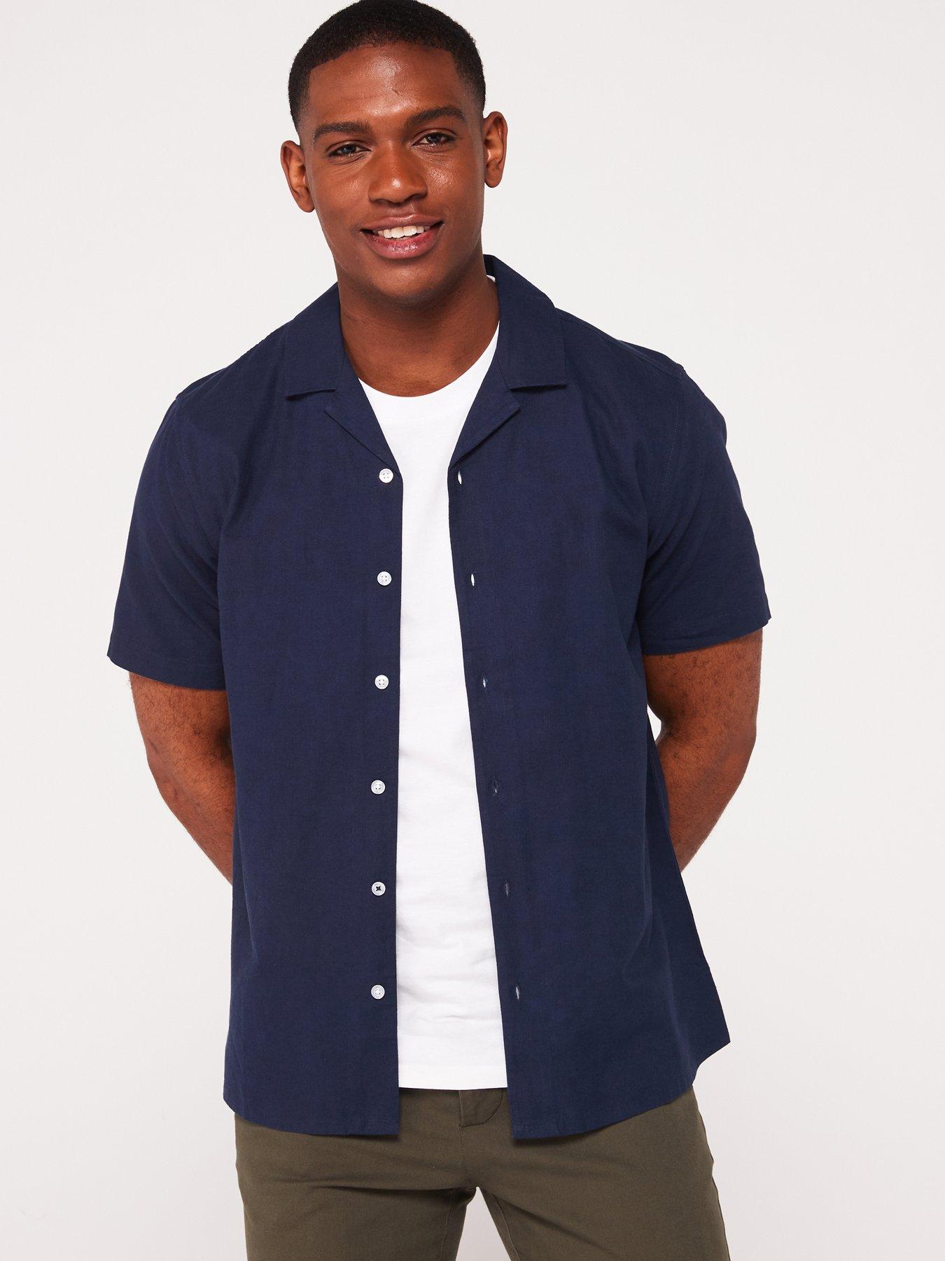 everyday-linen-blend-short-sleeve-revere-shirt-navy