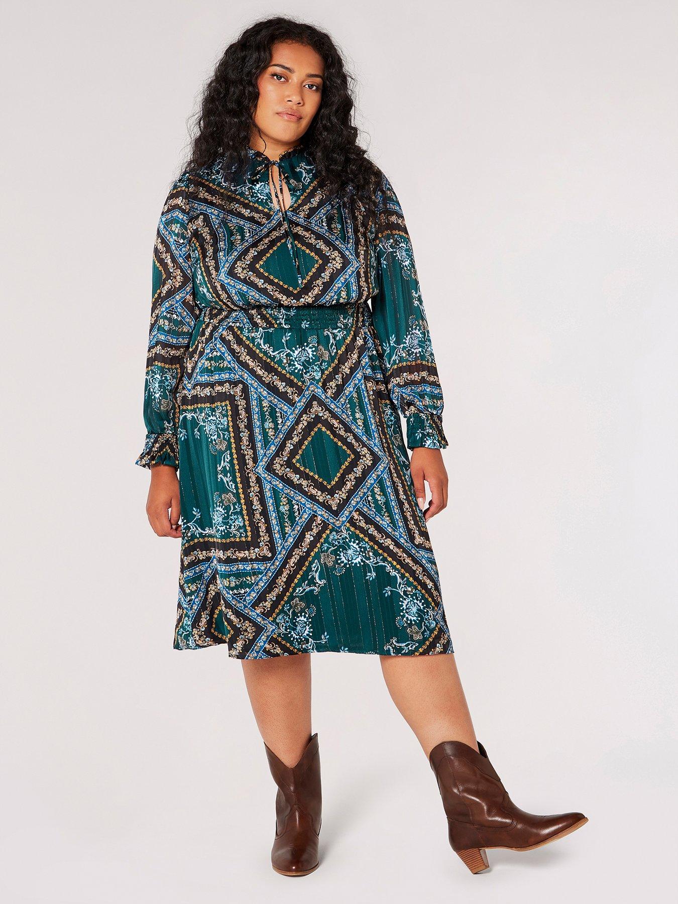 Patchwork smock clearance dress