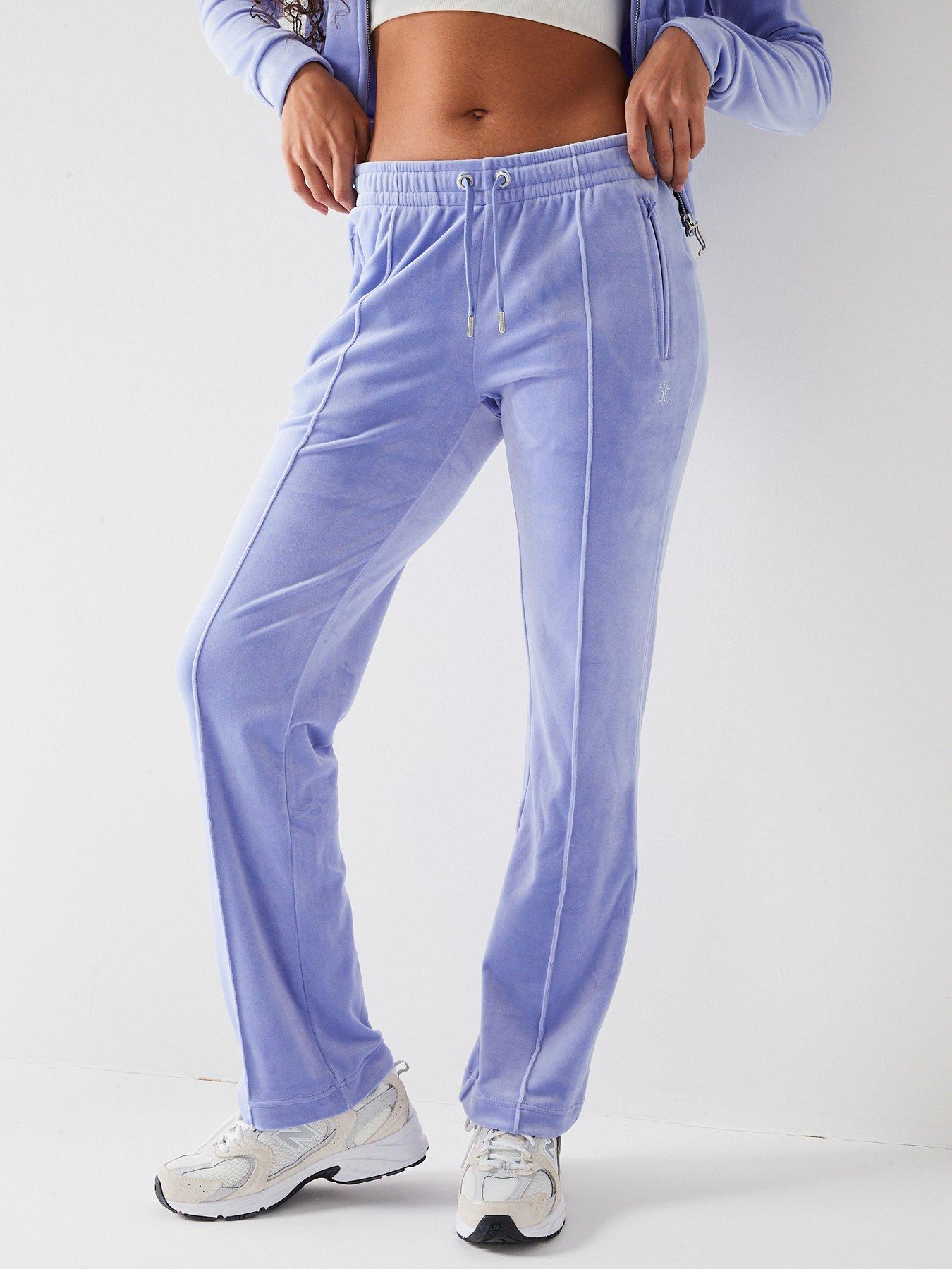 Classic Track Pant With Diamante Logo Lilac