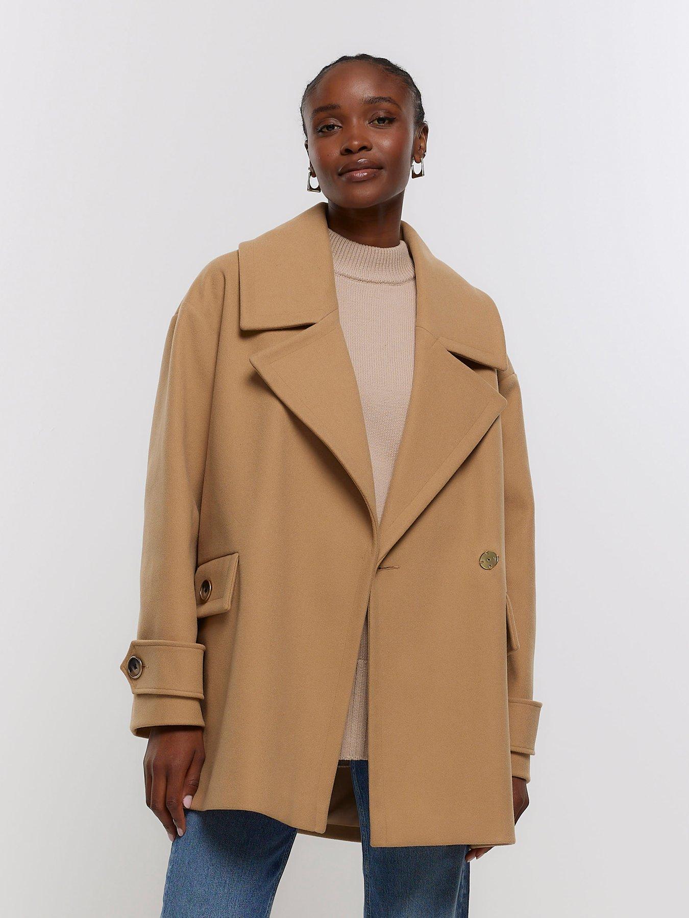 River island swing coat sales