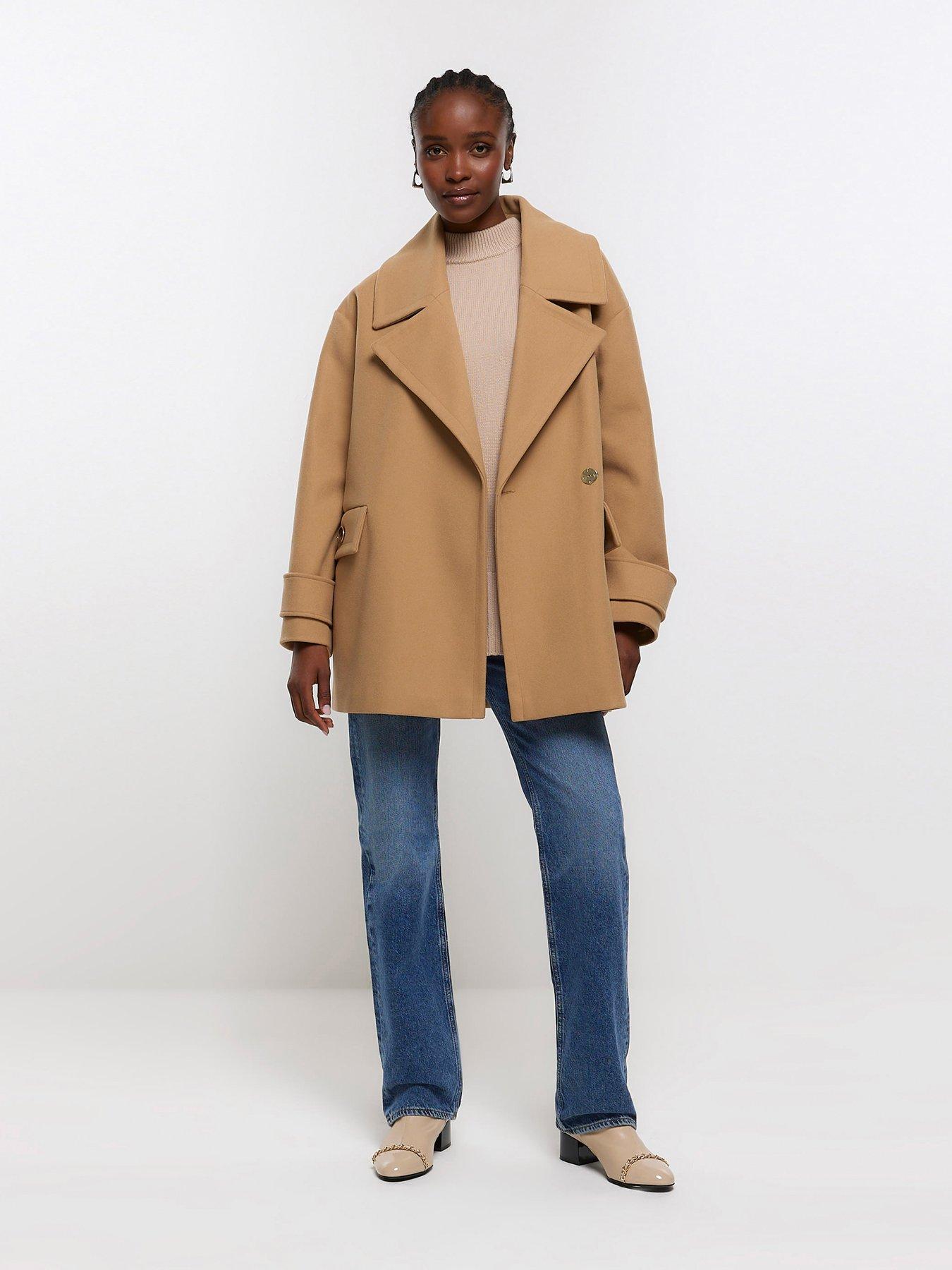 River island hot sale wool coat