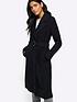  image of river-island-belted-trench-coat-black