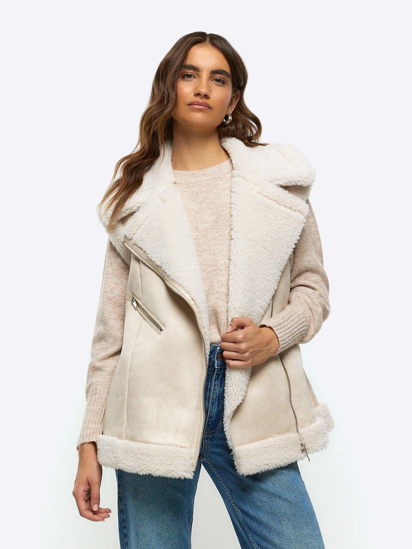 River island gilet womens outlet