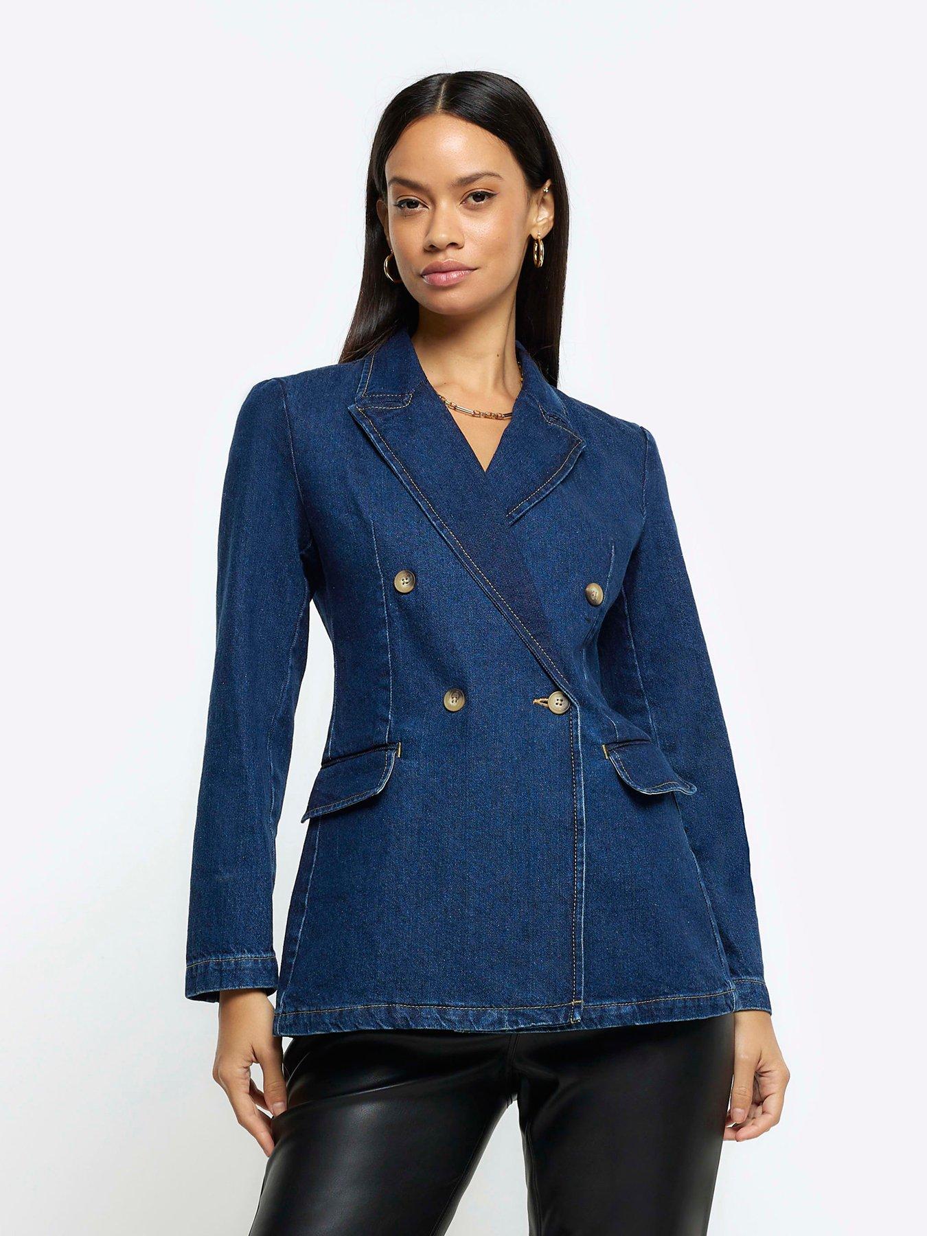 Denim blazer 2025 womens uk