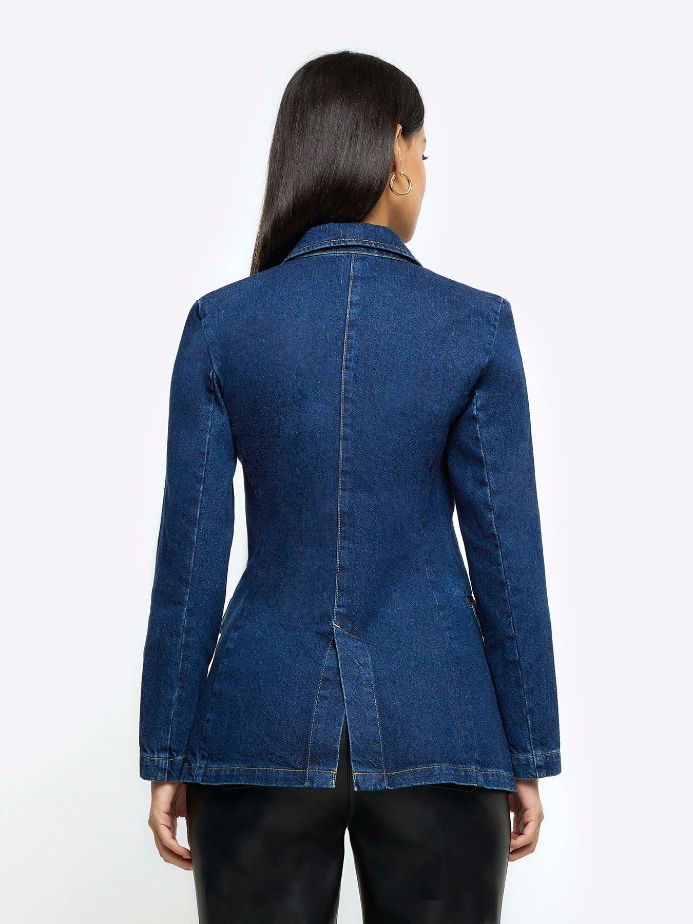 Denim blazer cheap womens uk