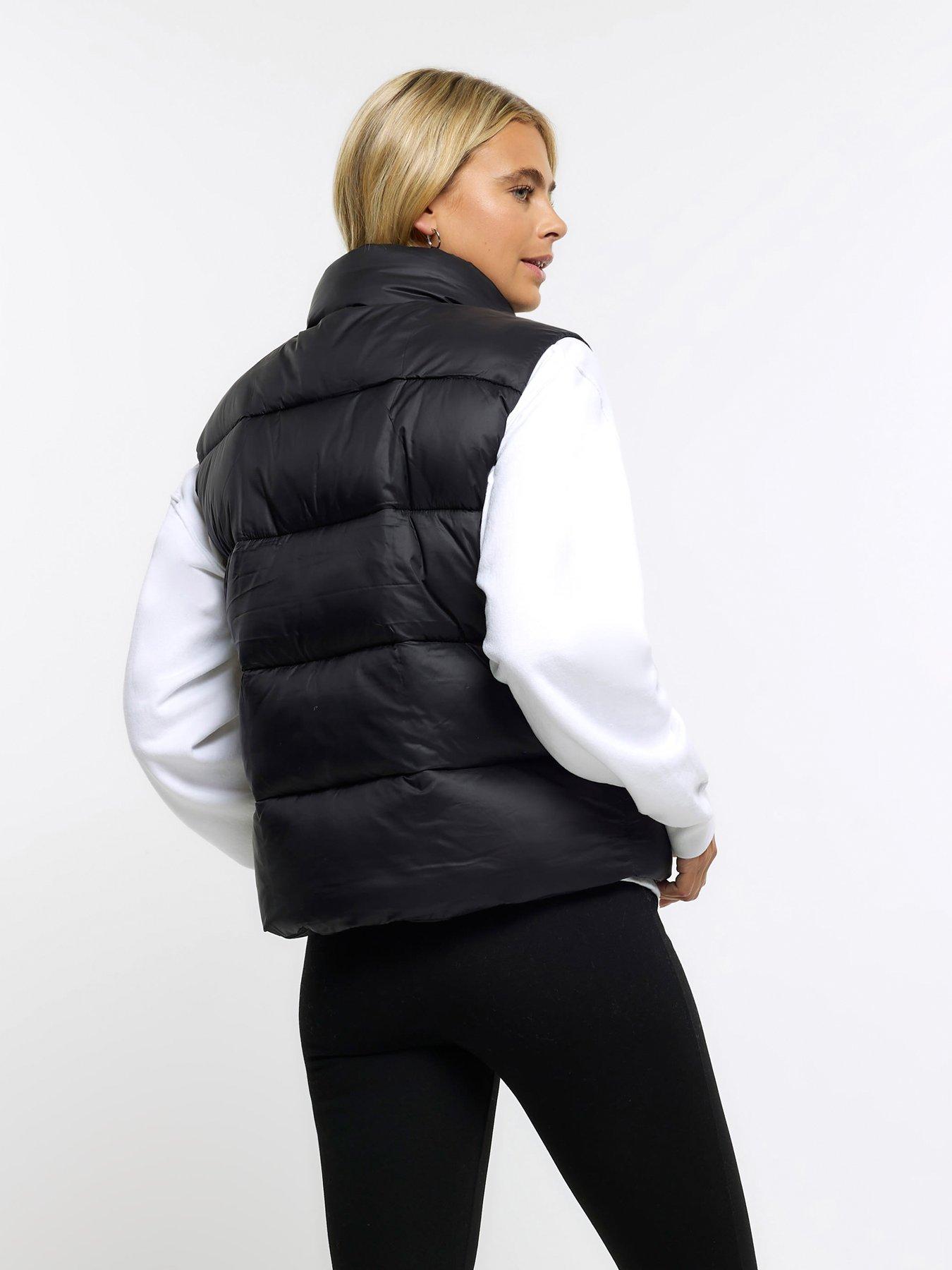 River Island Padded Gilet Jacket Black Very.co.uk