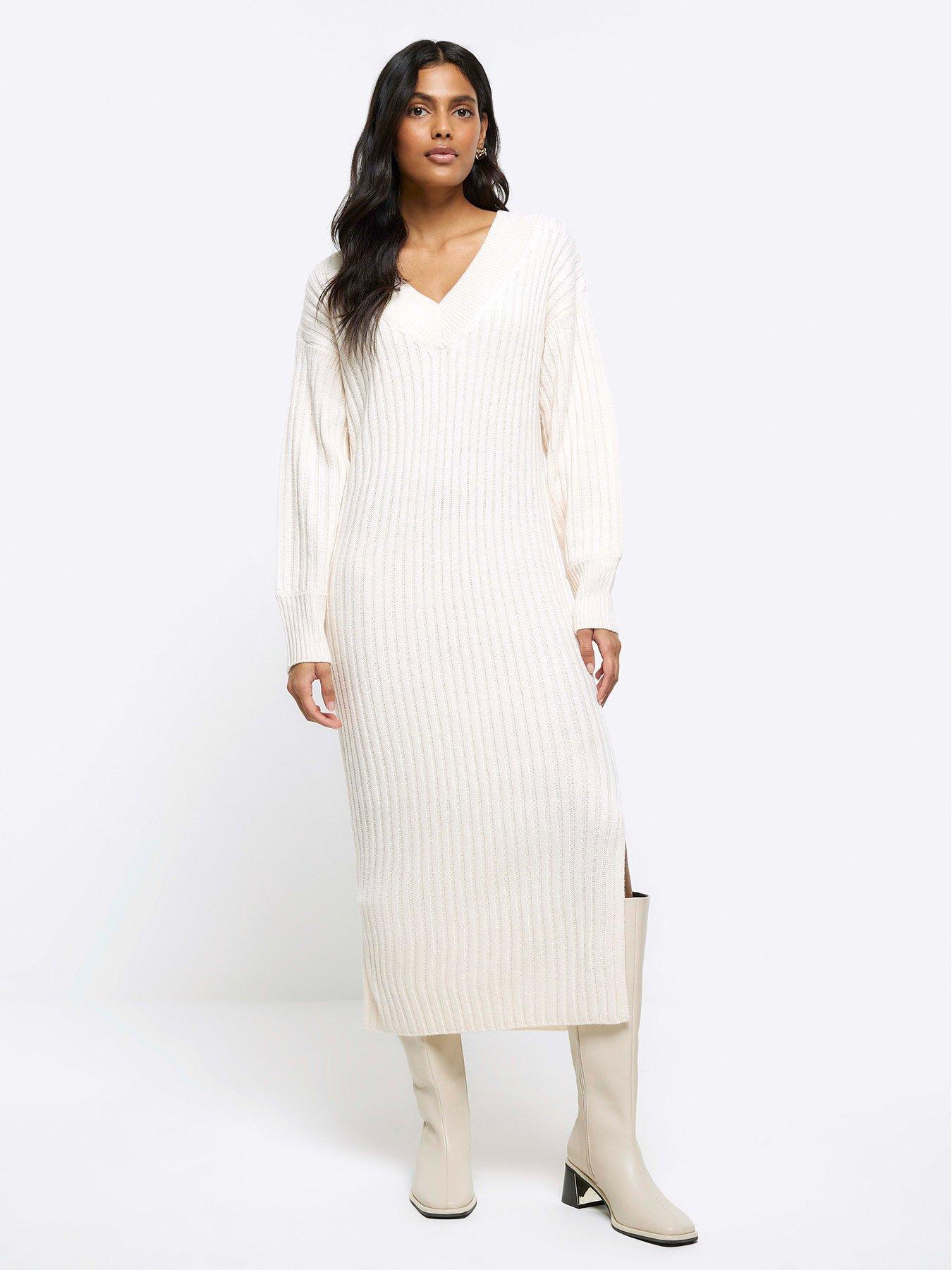 Cream jumper sale dress uk