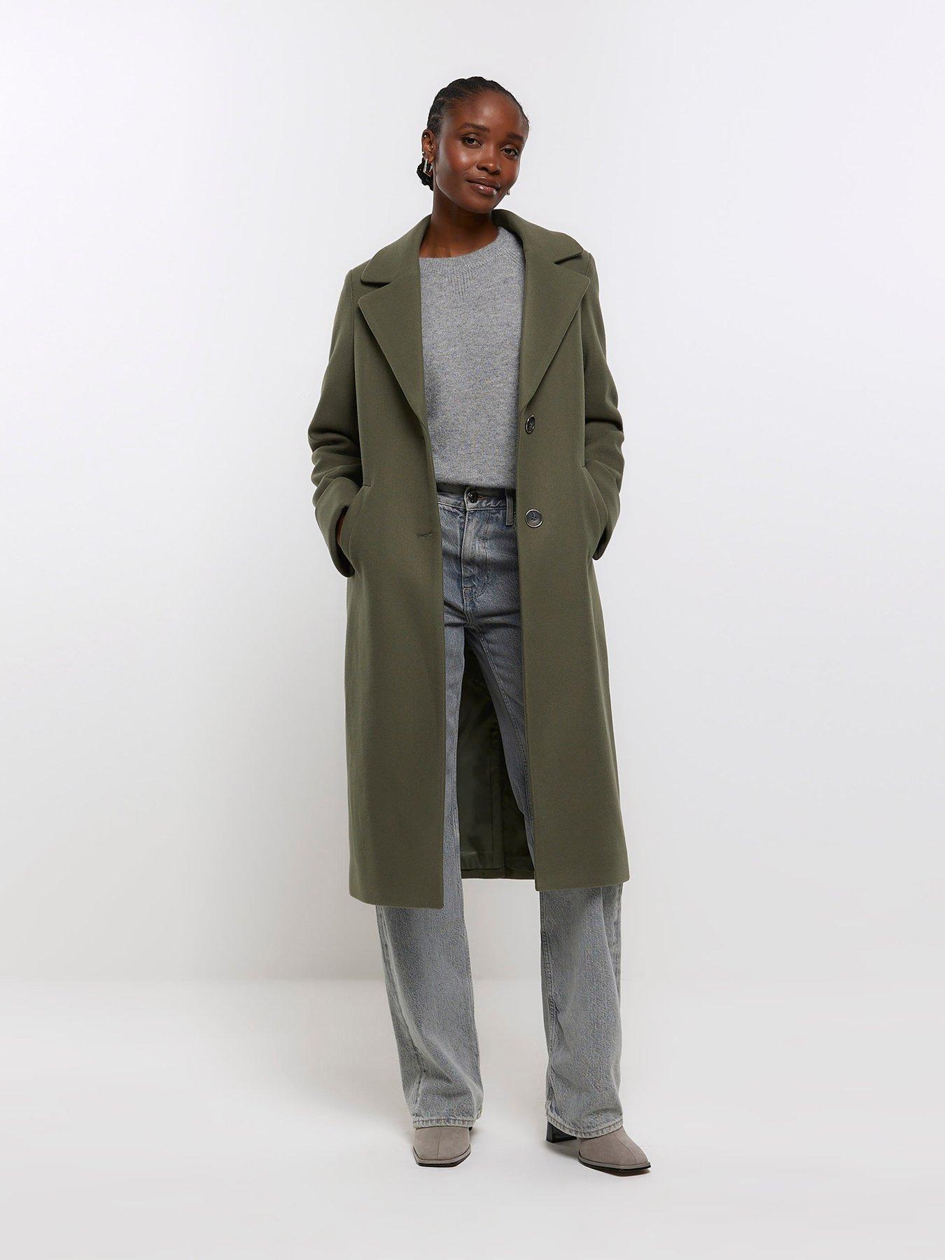 River island store wool coat